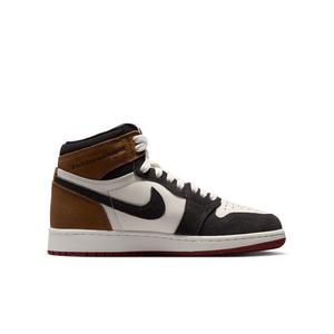Jordan 1 Retro High OG "Love Letter" Grade School Kids' Shoe - SHADOW BROWN/TEAM RED/BRITISH TAN