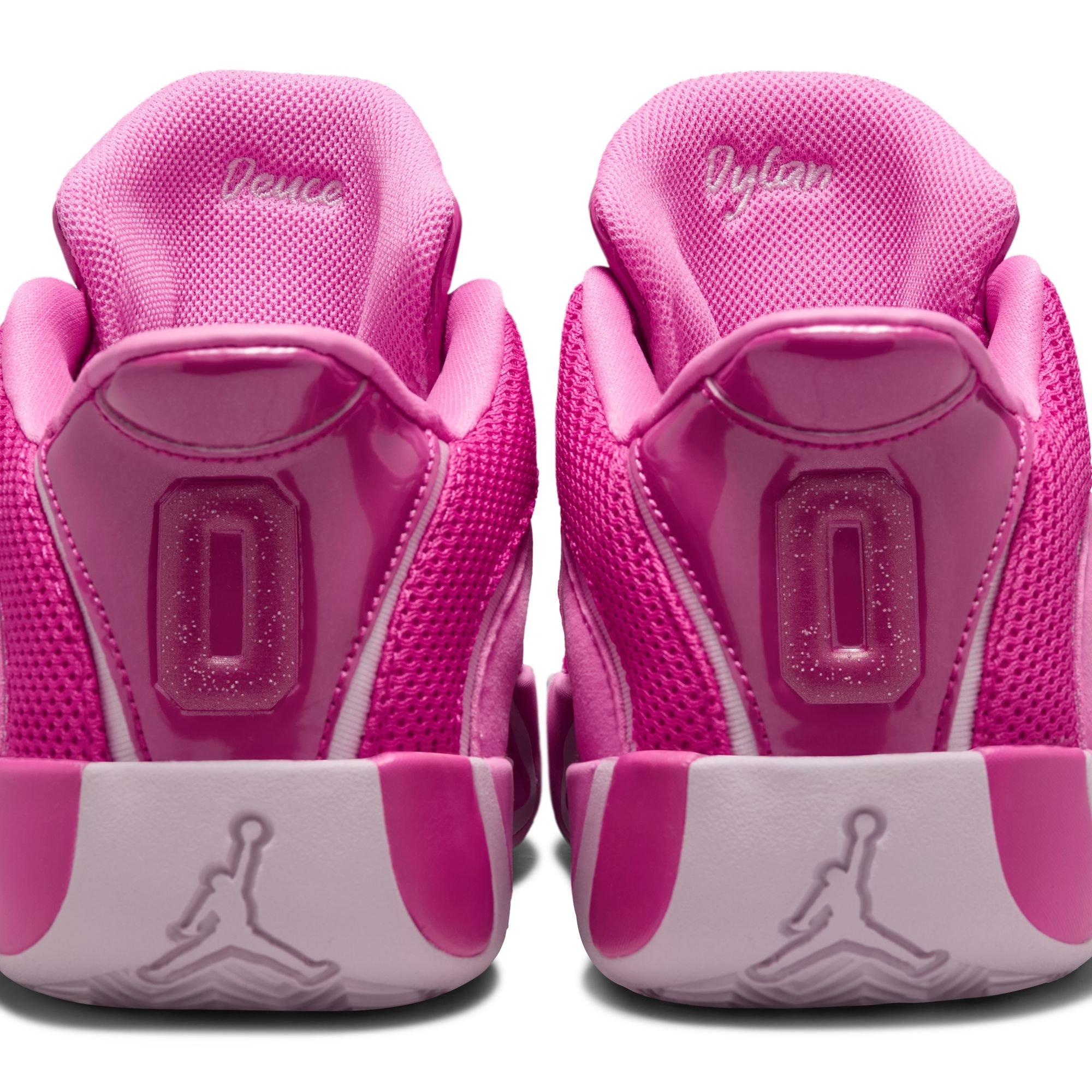 Jordan Tatum 4 "Smoothie" Grade School Kids' Basketball Shoe - PINK Thumbnail View 12