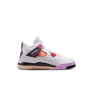 Jordan 4 Retro "Comic" Preschool Kids' Shoe - OFF WHITE/FIRE PINK/ANTHRACITE