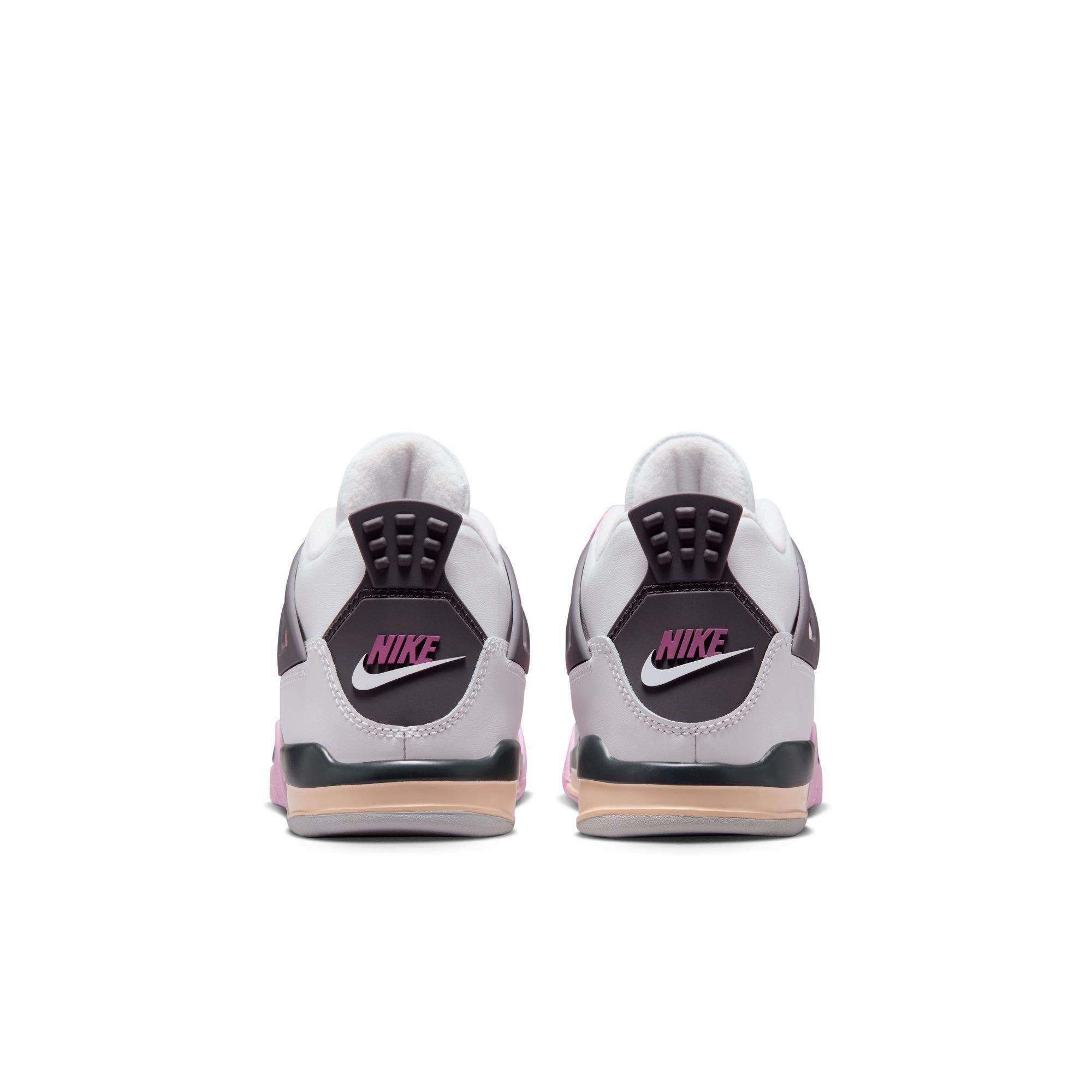 Jordan 4 Retro "Comic" Preschool Kids' Shoe - OFF WHITE/FIRE PINK/ANTHRACITE Thumbnail View 8
