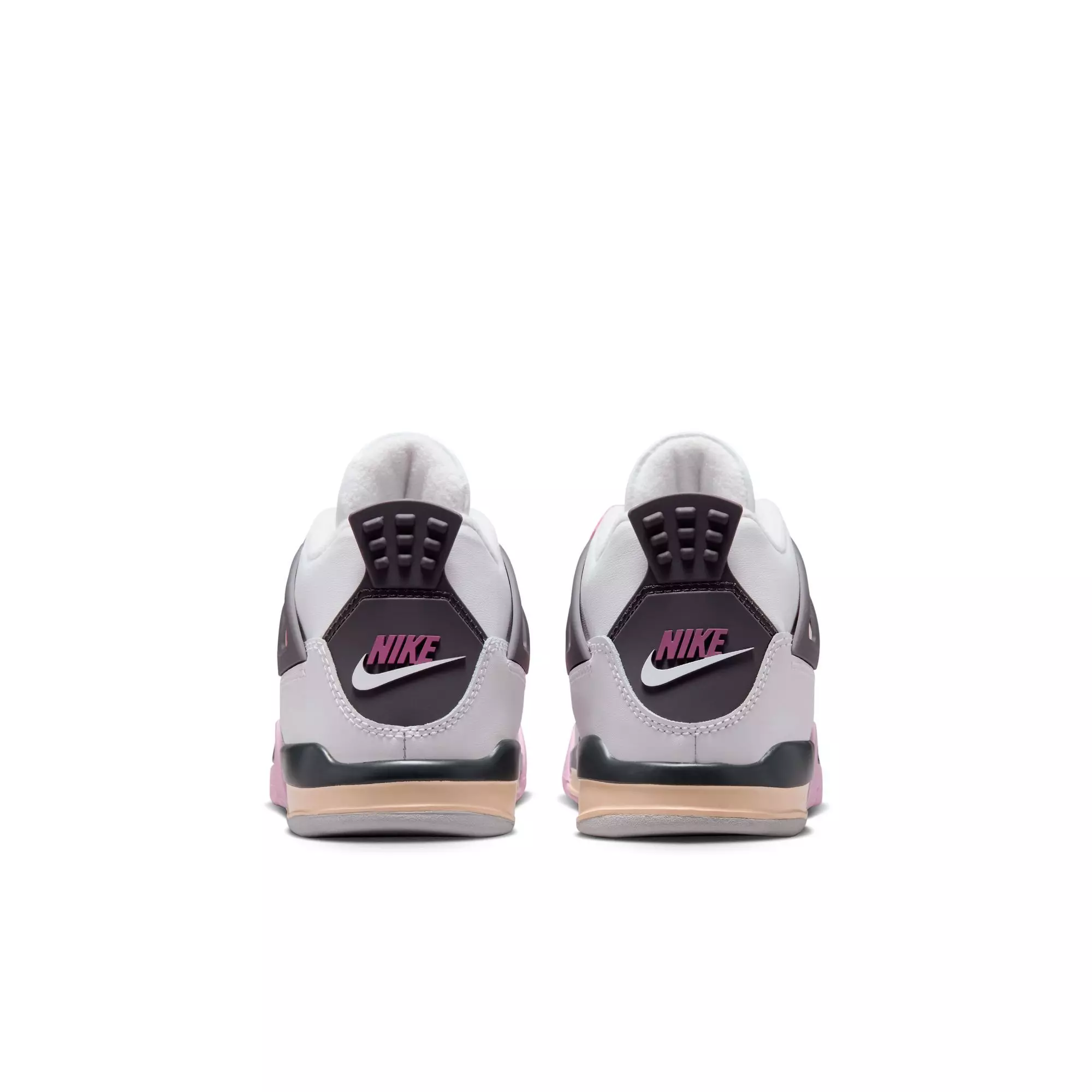 Jordan 4 Retro "Comic" Preschool Kids' Shoe - OFF WHITE/FIRE PINK/ANTHRACITE