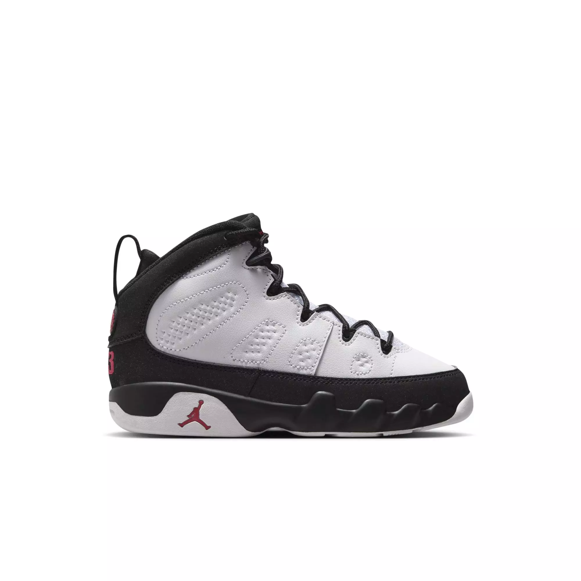 Jordan 9 Retro "Space Jam" Preschool Kids' Shoe - WHITE/TRUE RED/BLACK