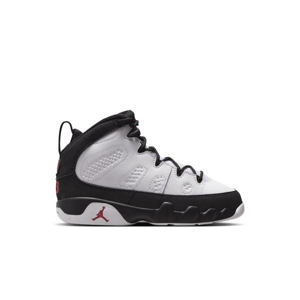 Jordan 9 Retro "Space Jam" Preschool Kids' Shoe - WHITE/TRUE RED/BLACK