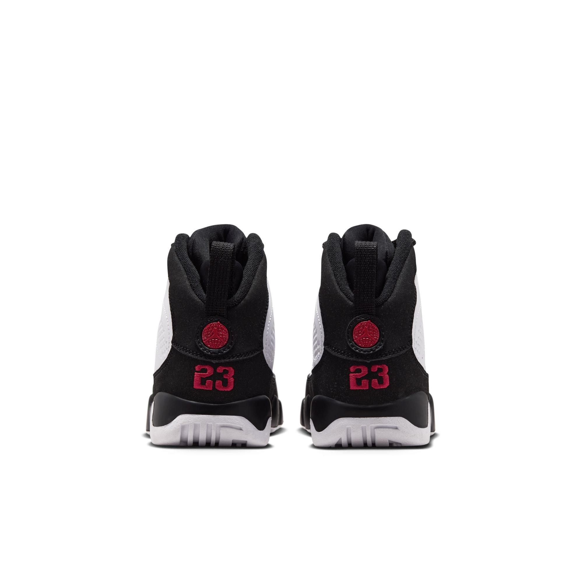 Jordan 9 Retro "Space Jam" Preschool Kids' Shoe - WHITE/TRUE RED/BLACK