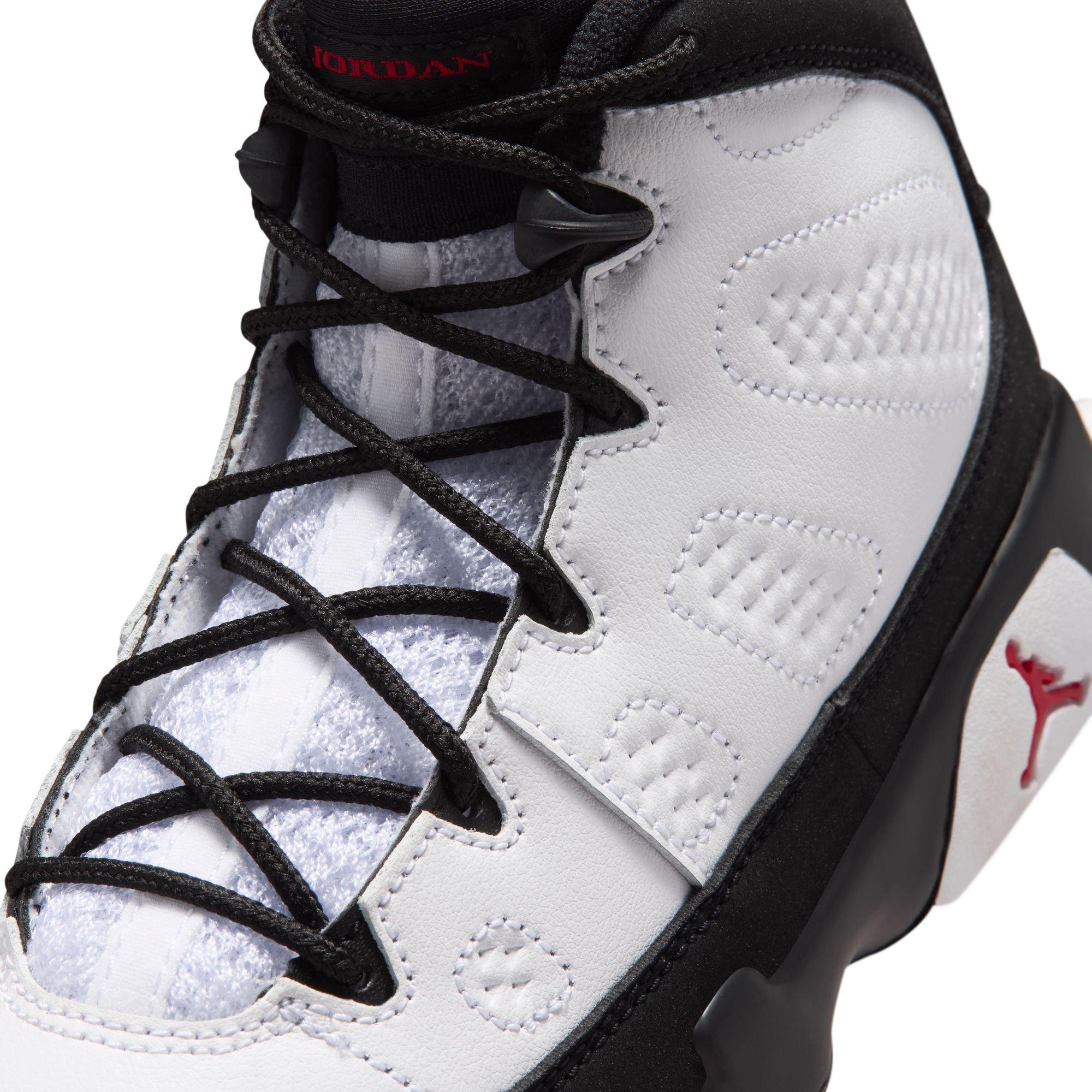 Jordan 9 Retro "Space Jam" Preschool Kids' Shoe - WHITE/TRUE RED/BLACK