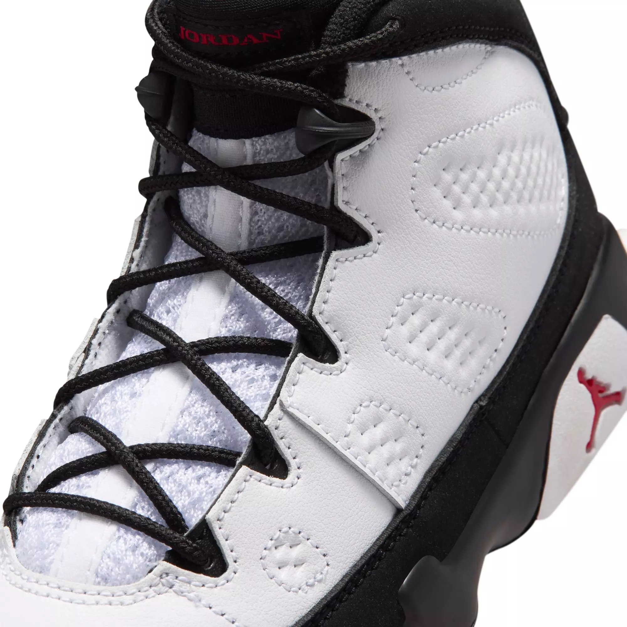 Jordan 9 Retro "Space Jam" Preschool Kids' Shoe - WHITE/TRUE RED/BLACK