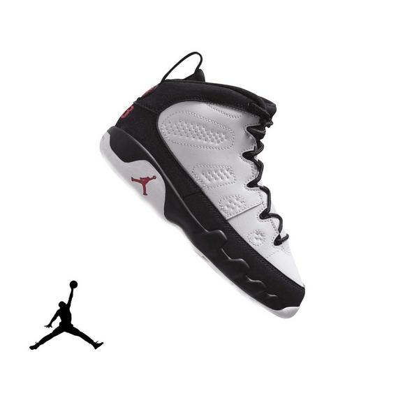 Jordan 9 Retro "Space Jam" Preschool Kids' Shoe - WHITE/TRUE RED/BLACK