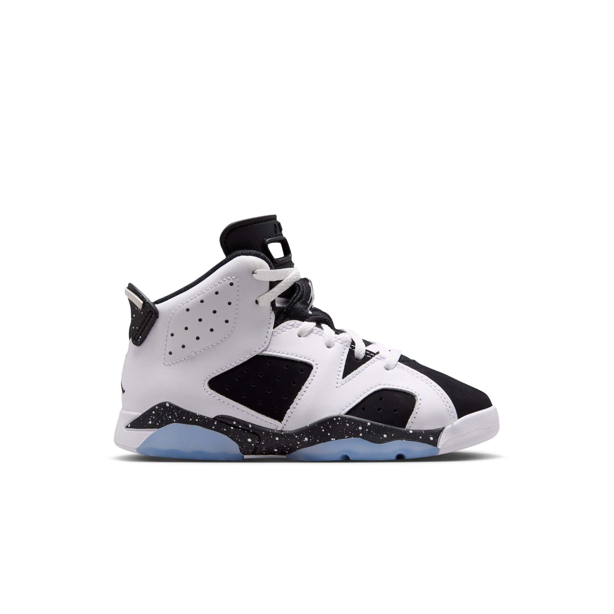 Jordan 6 Retro "Oreo" Preschool Kids' Shoe - WHITE/BLACK