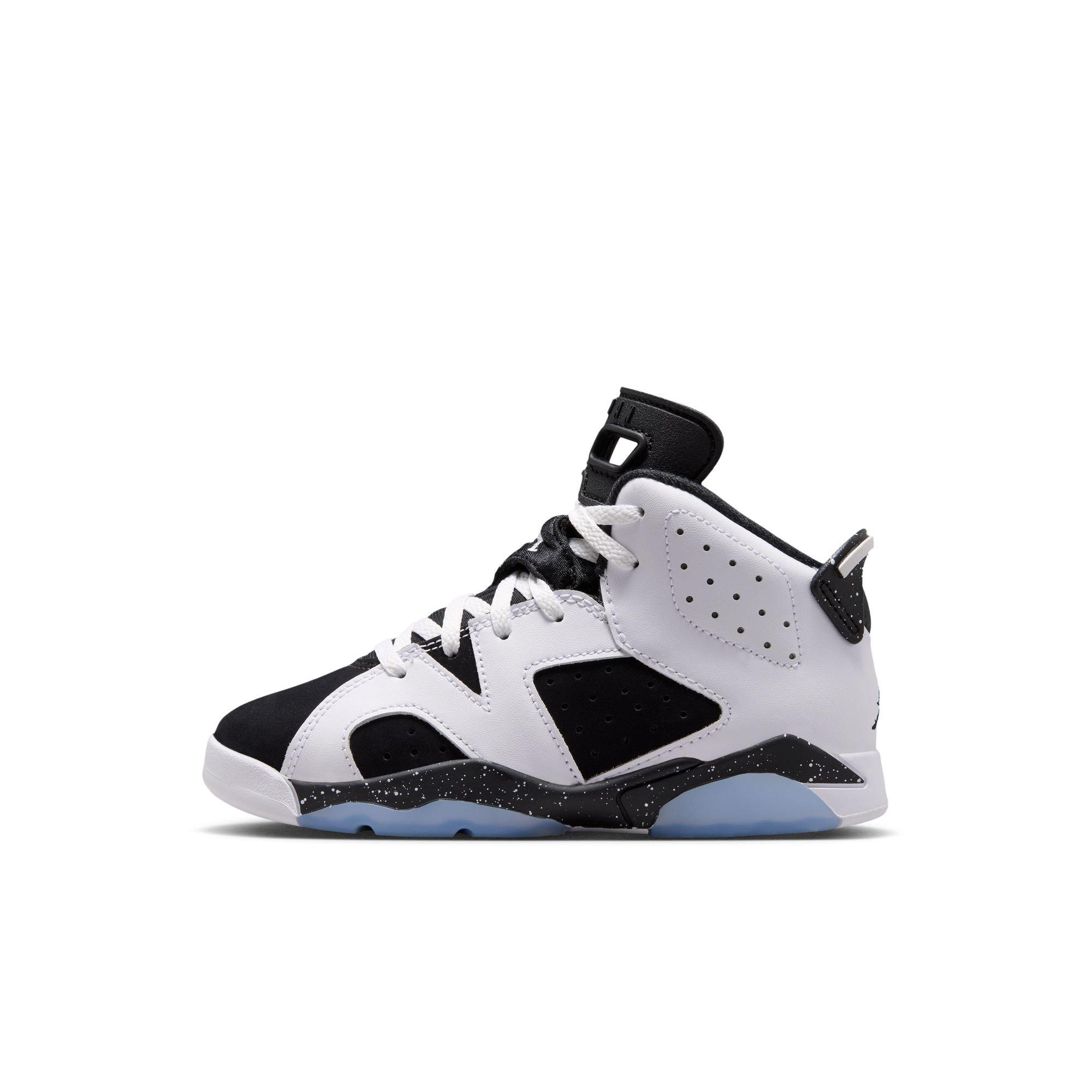 Jordan 6 Retro "Oreo" Preschool Kids' Shoe - WHITE/BLACK