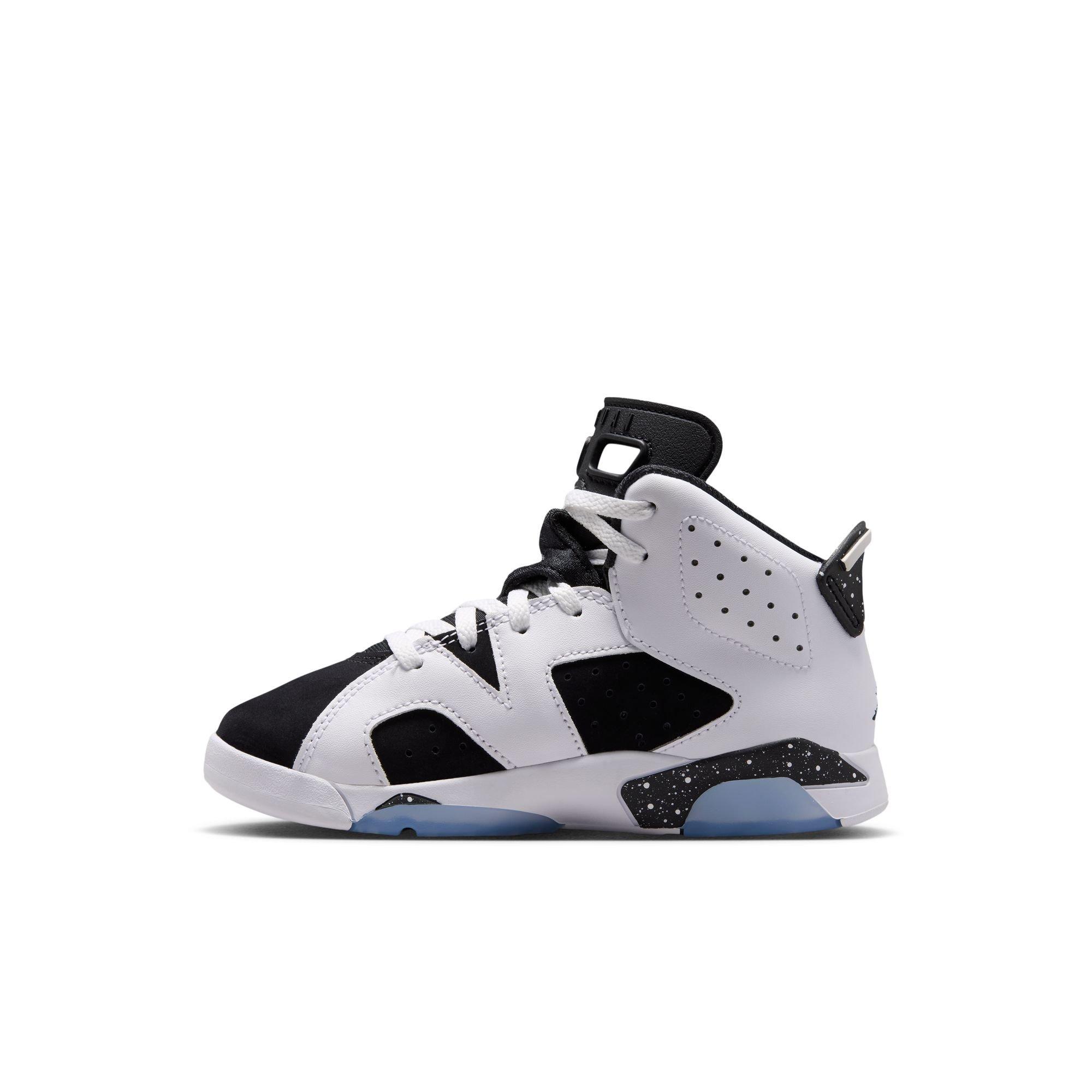 Jordan 6 Retro "Oreo" Preschool Kids' Shoe - WHITE/BLACK