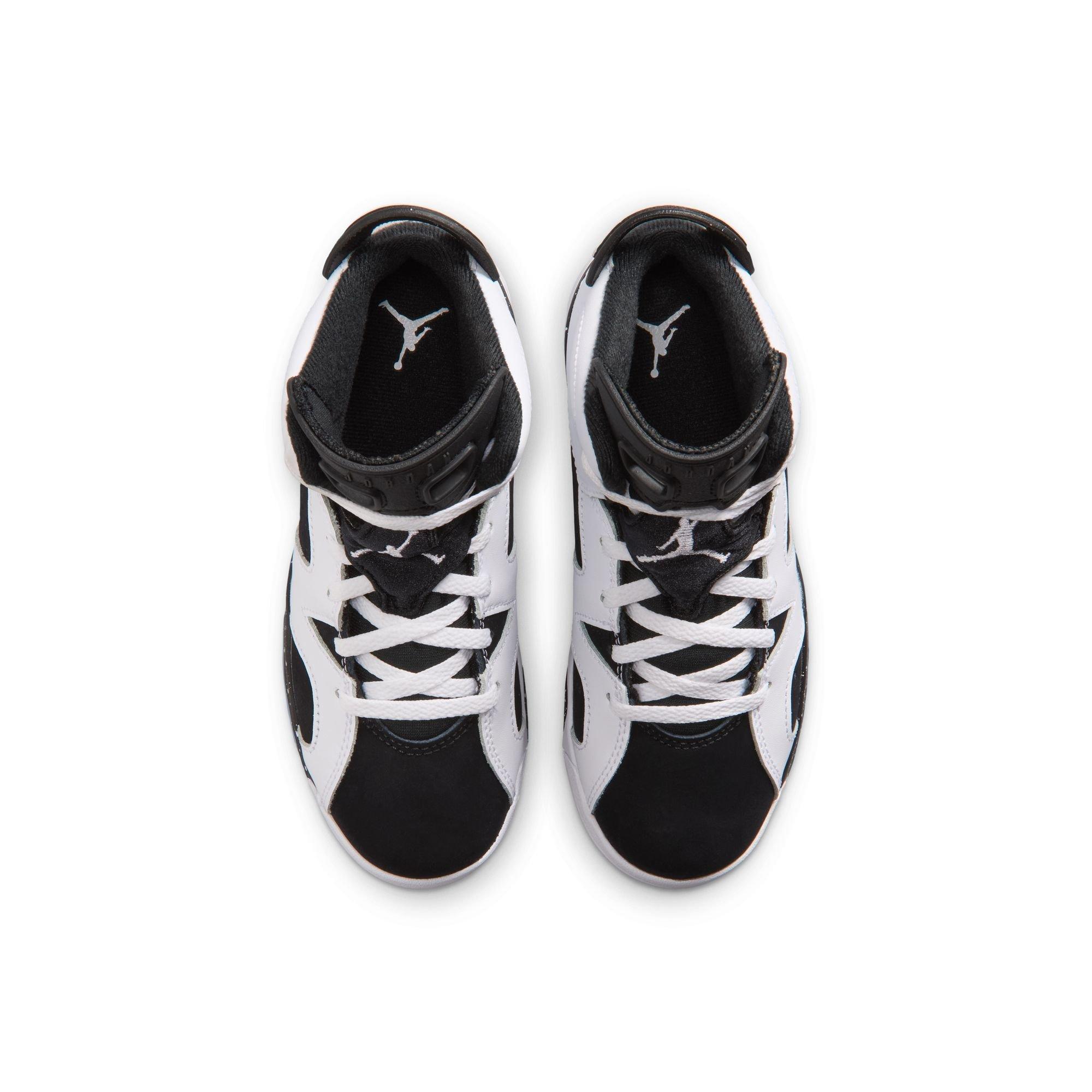 Jordan 6 Retro "Oreo" Preschool Kids' Shoe - WHITE/BLACK