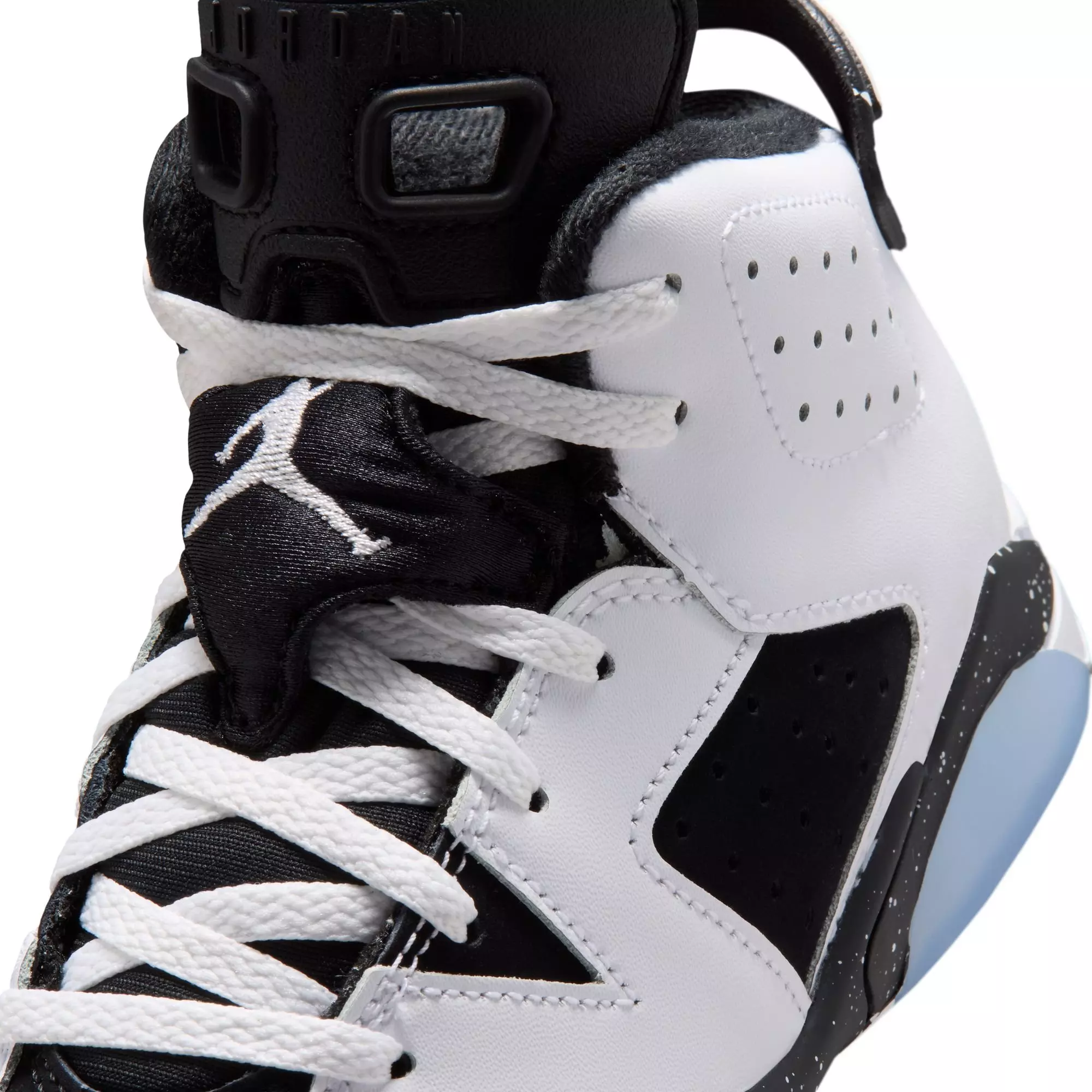Jordan 6 Retro "Oreo" Preschool Kids' Shoe - WHITE/BLACK