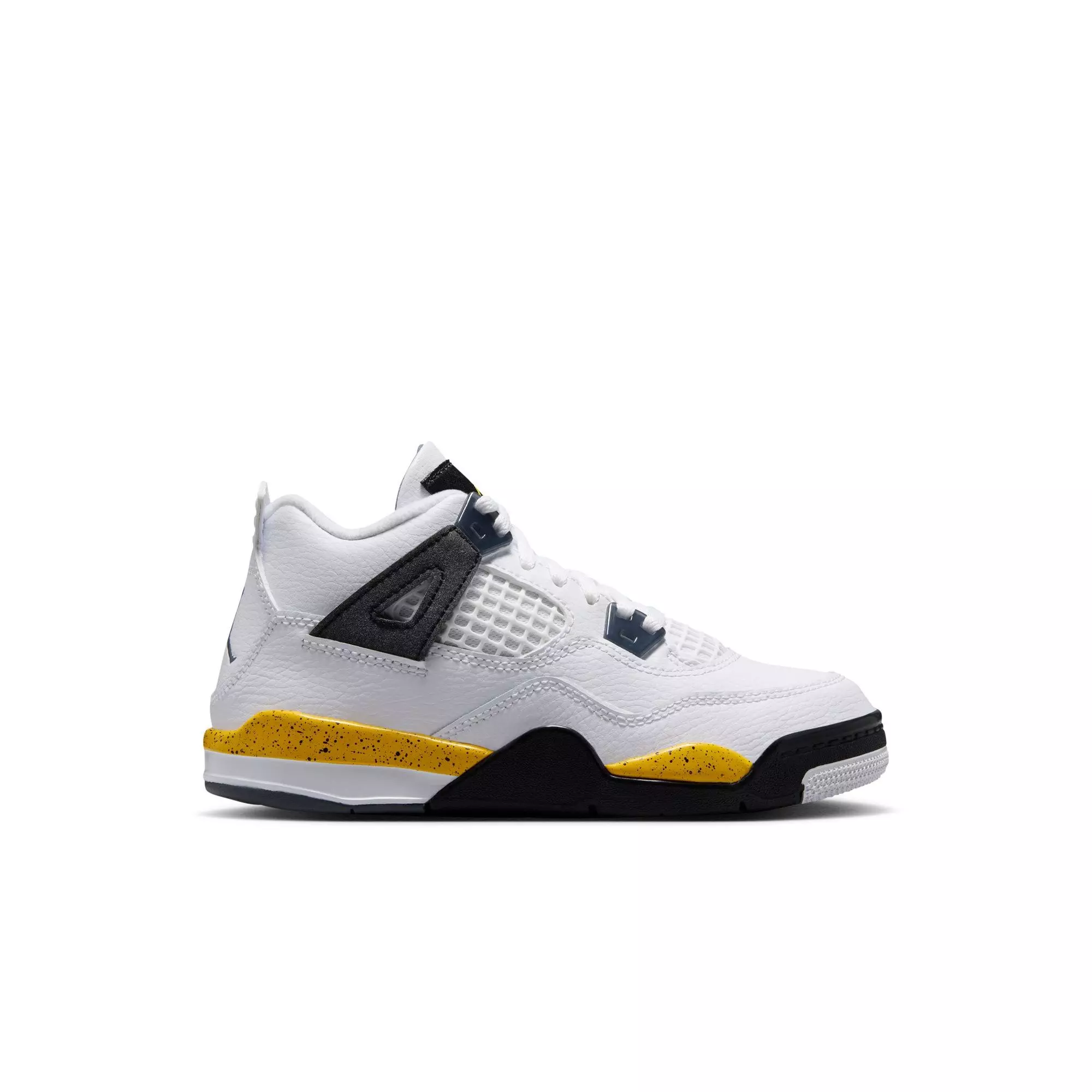 Jordan 4 Retro "Tour Yellow" Preschool Kids' Shoe - WHITE/YELLOW