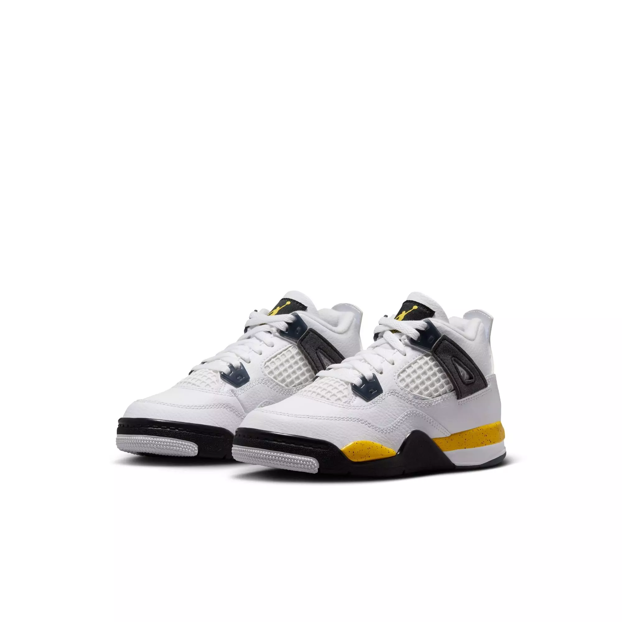 Jordan 4 Retro "Tour Yellow" Preschool Kids' Shoe - WHITE/YELLOW
