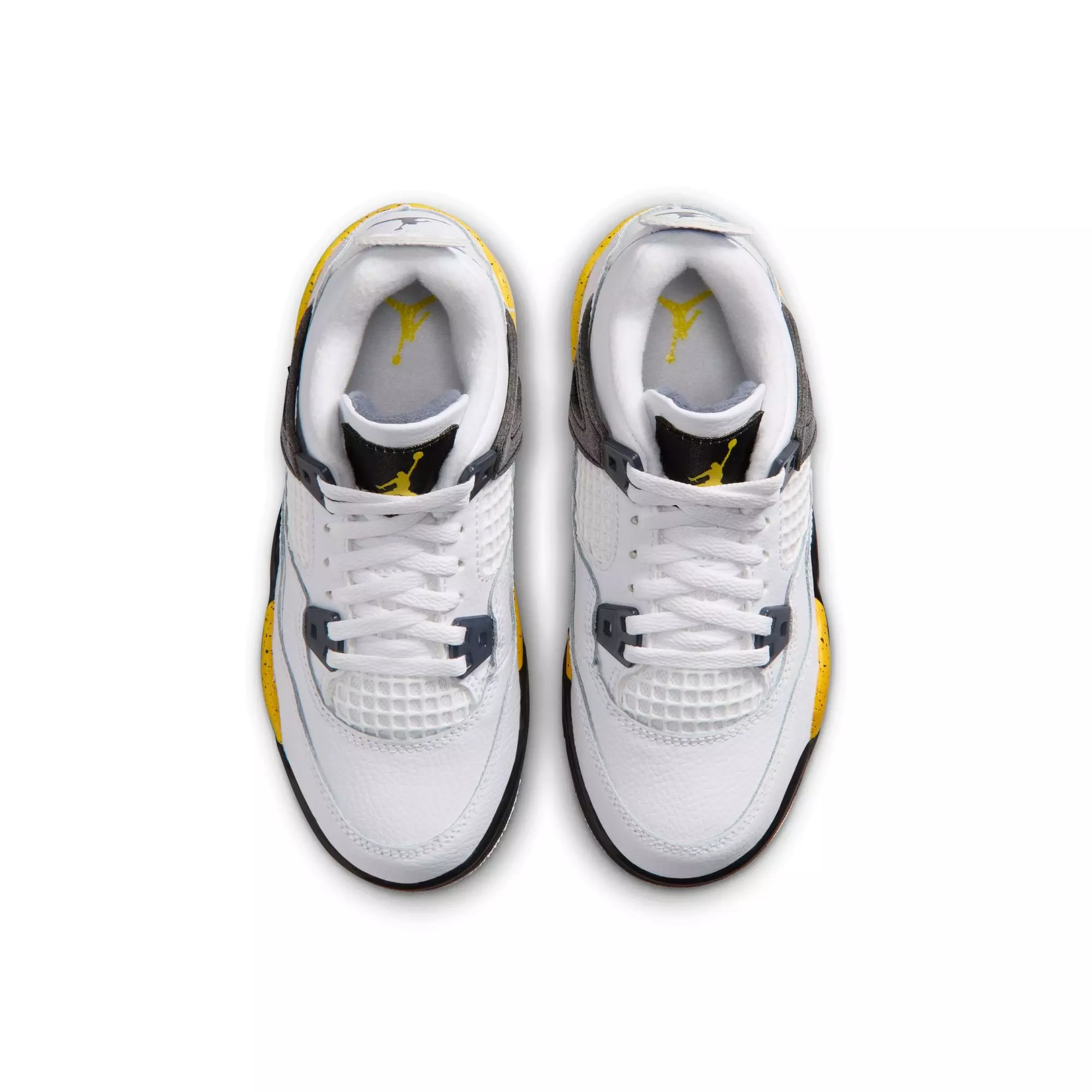 Jordan 4 Retro "Tour Yellow" Preschool Kids' Shoe - WHITE/YELLOW