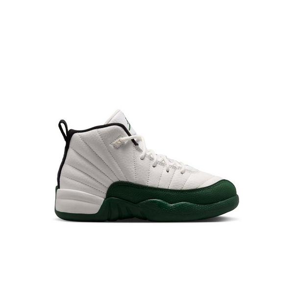 Jordan 12 Retro "Idols Become Rivals" Preschool Kids' Shoe - SUMMIT WHITE/GORGE GREEN/FIERCE PURPLE
