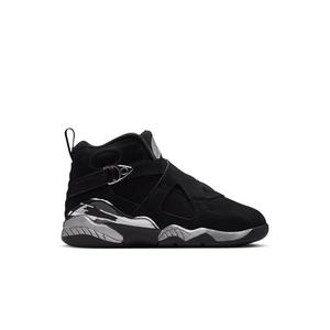 Jordan 8 Retro "Chrome" Preschool Kids' Shoe - BLACK/WHITE/LT GRAPHITE