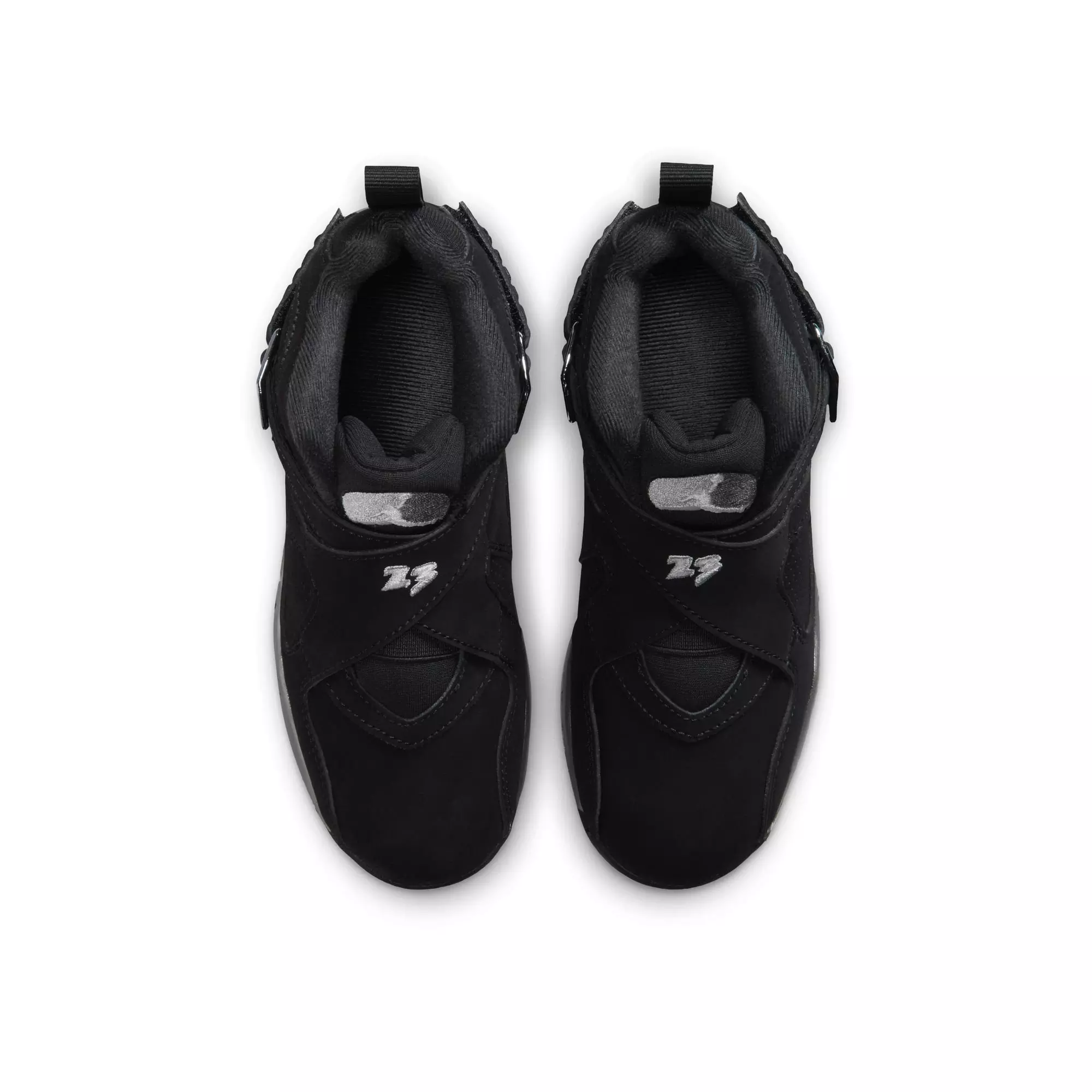 Jordan 8 Retro "Chrome" Preschool Kids' Shoe - BLACK/WHITE/LT GRAPHITE