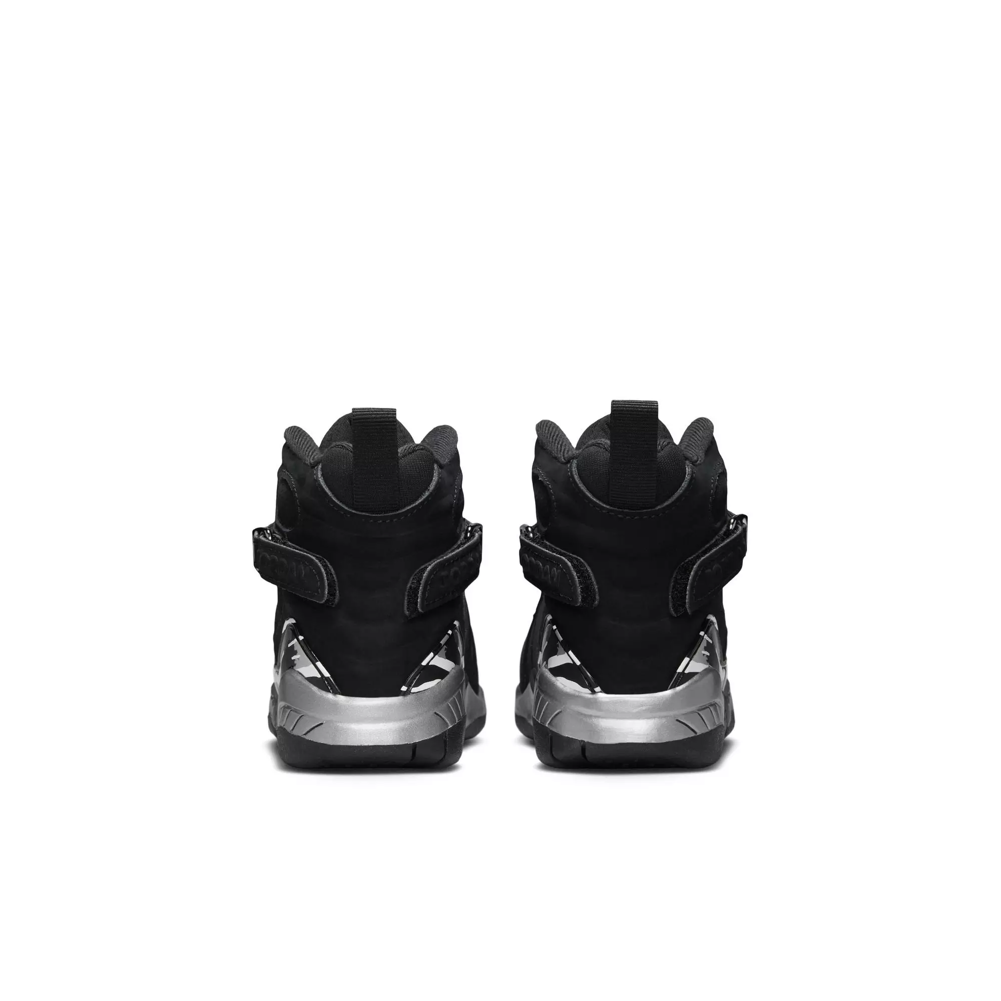 Jordan 8 Retro "Chrome" Preschool Kids' Shoe - BLACK/WHITE/LT GRAPHITE
