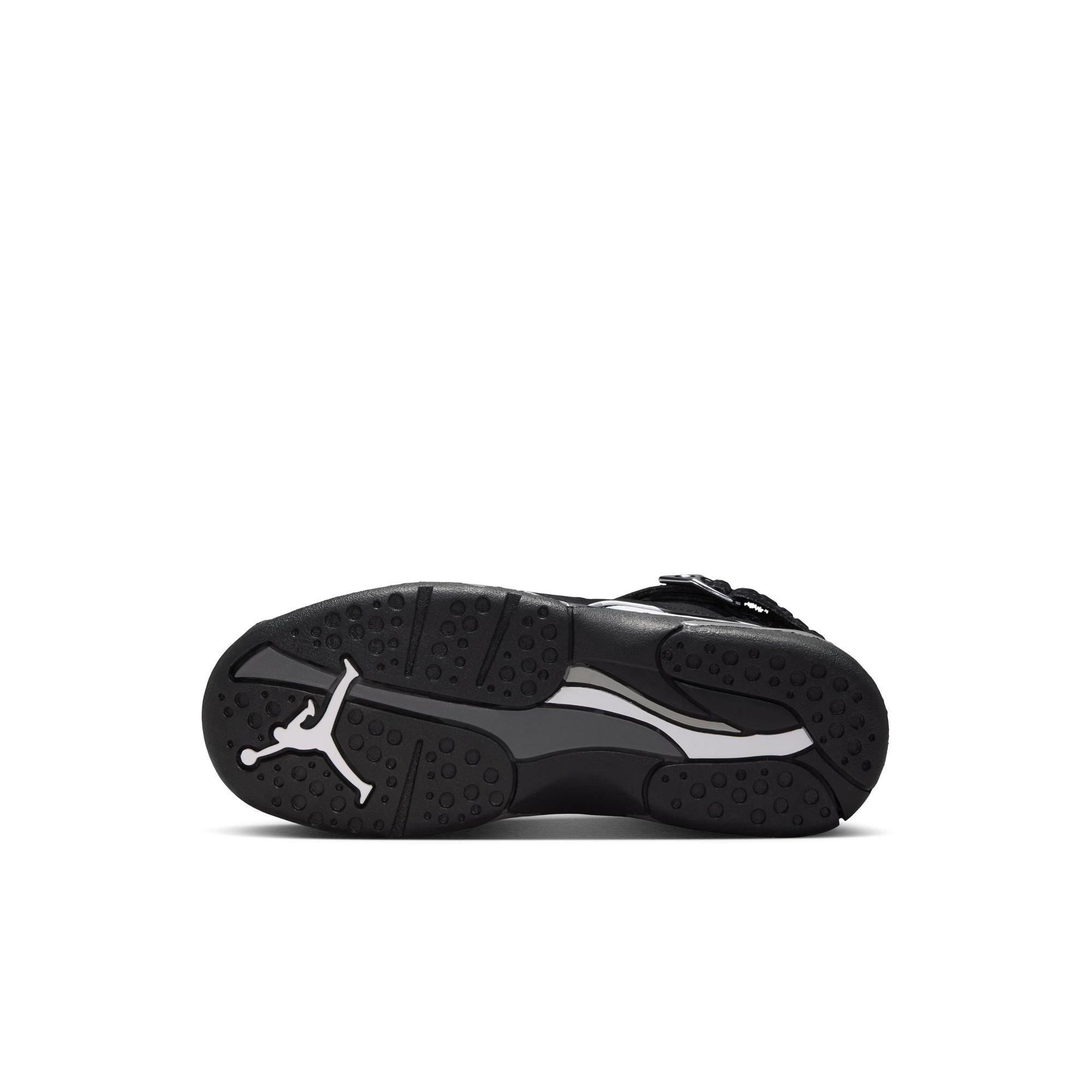 Jordan 8 Retro "Chrome" Preschool Kids' Shoe - BLACK/WHITE/LT GRAPHITE