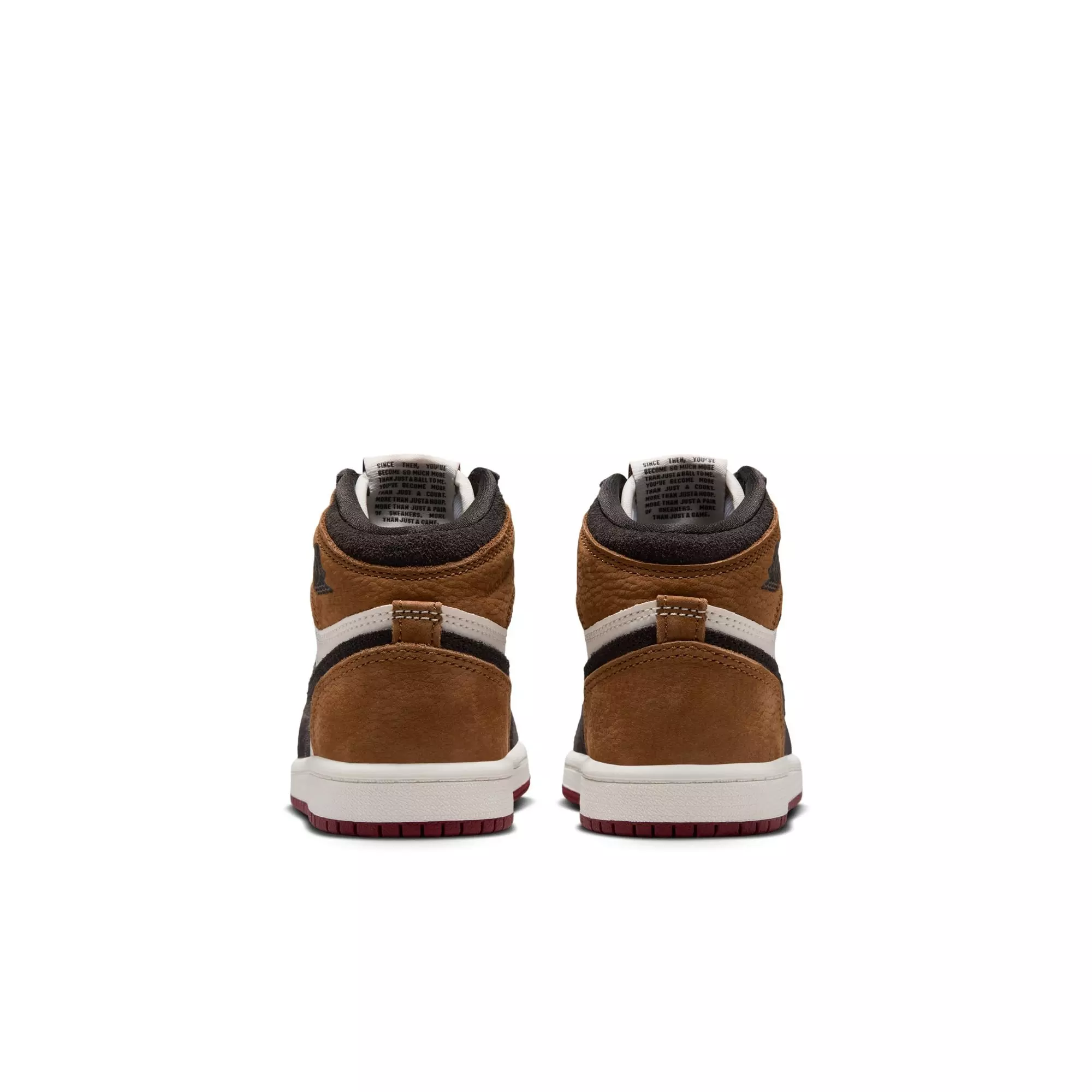 Jordan 1 Retro High OG "Love Letter" Preschool Kids' Shoe - SHADOW BROWN/TEAM RED/BRITISH TAN