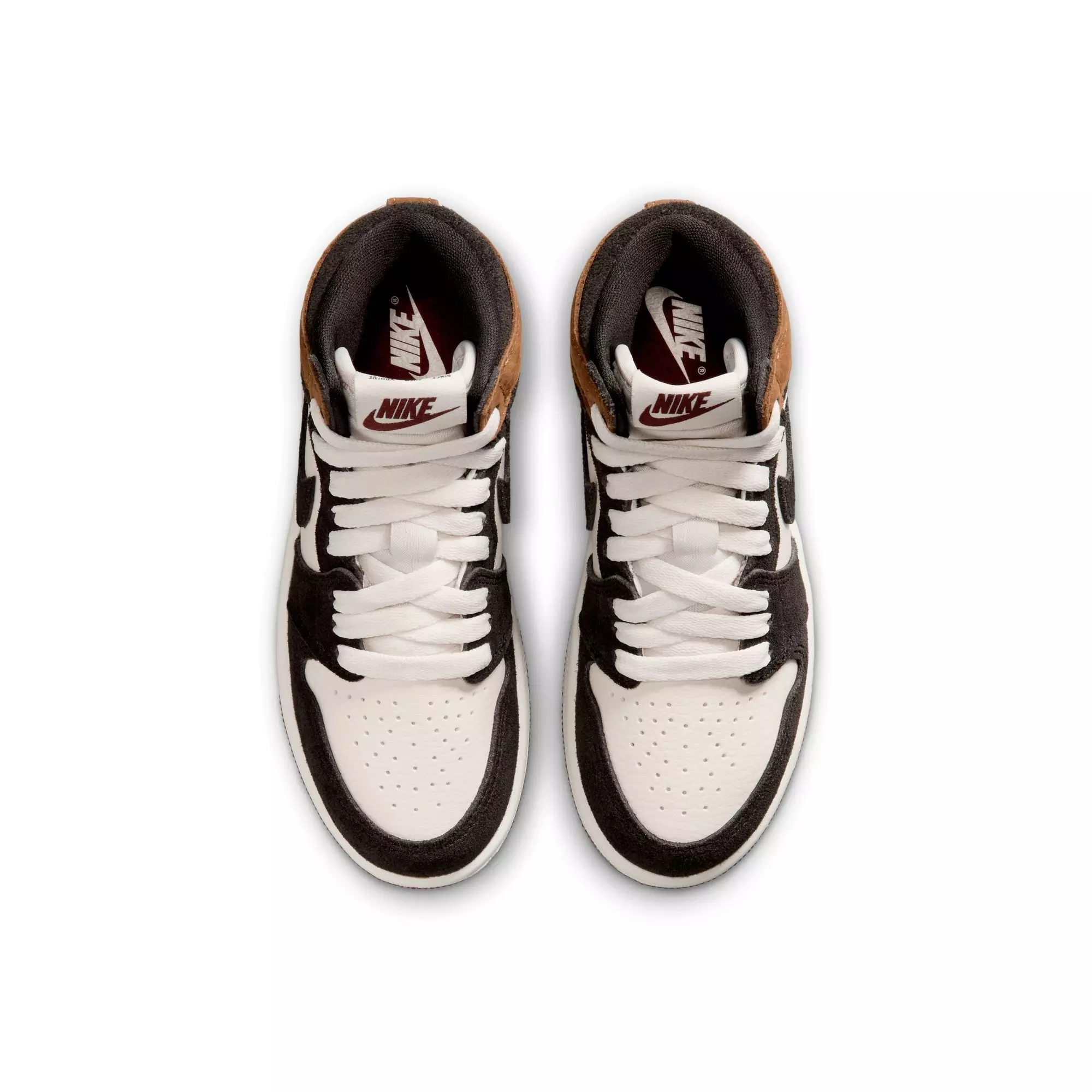 Jordan 1 Retro High OG "Love Letter" Preschool Kids' Shoe - SHADOW BROWN/TEAM RED/BRITISH TAN