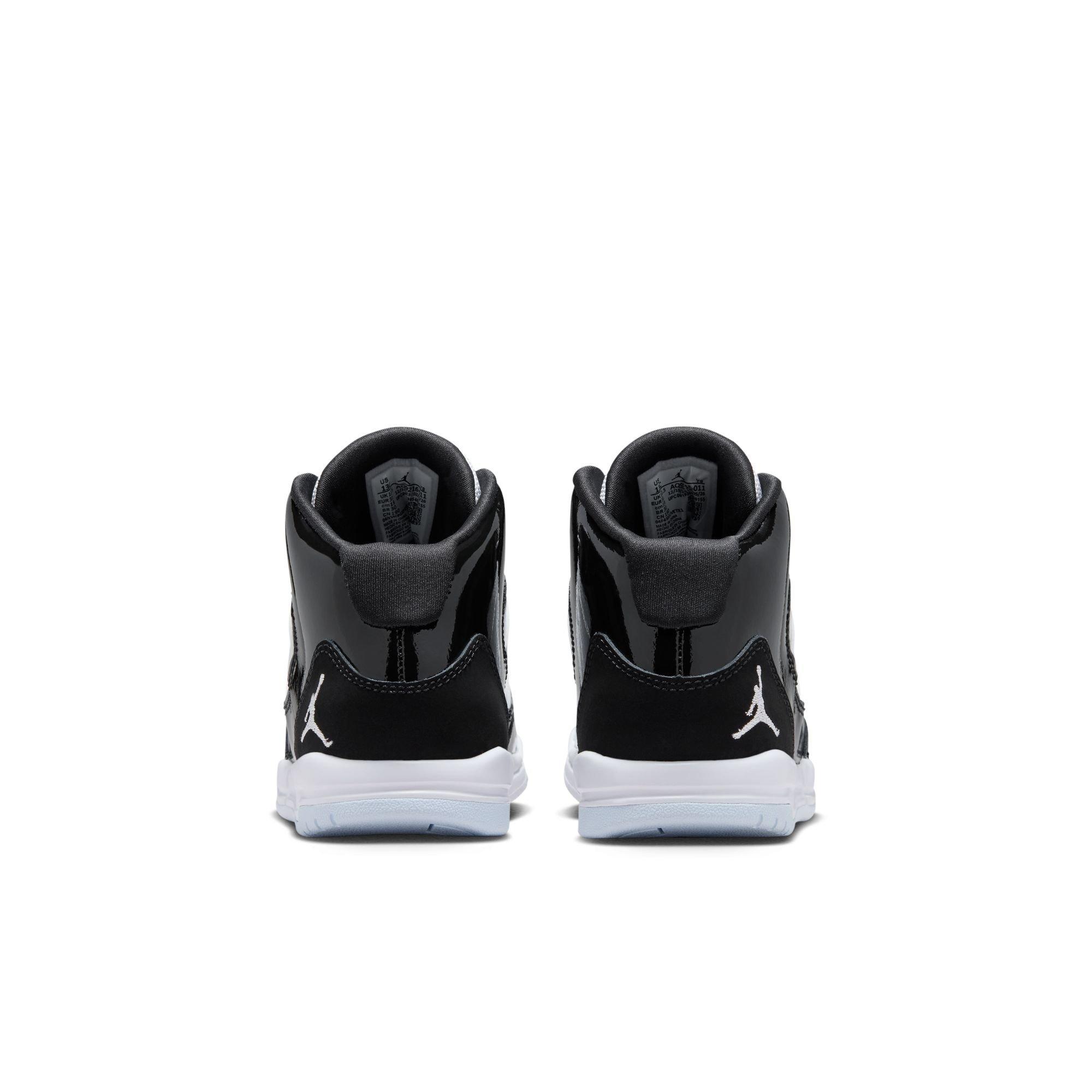 Jordan Max Aura "Black/White" Preschool Boys' Shoe - BLACK/WHITE Thumbnail View 7