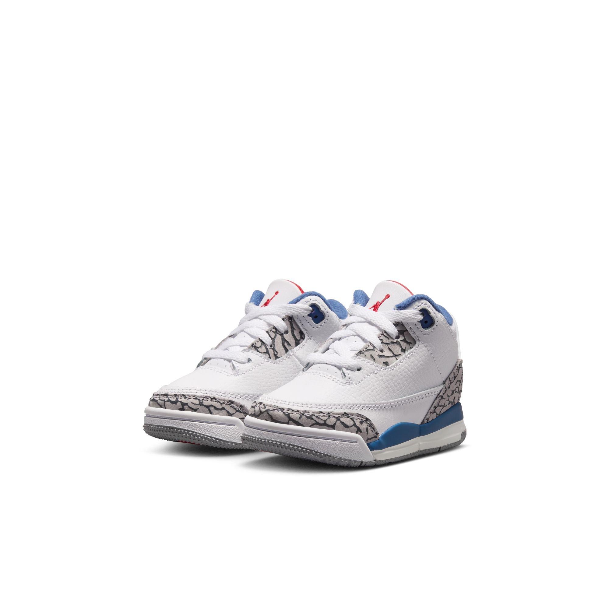 Jordan 3 Retro Toddler Kids' "True Blue" Shoe