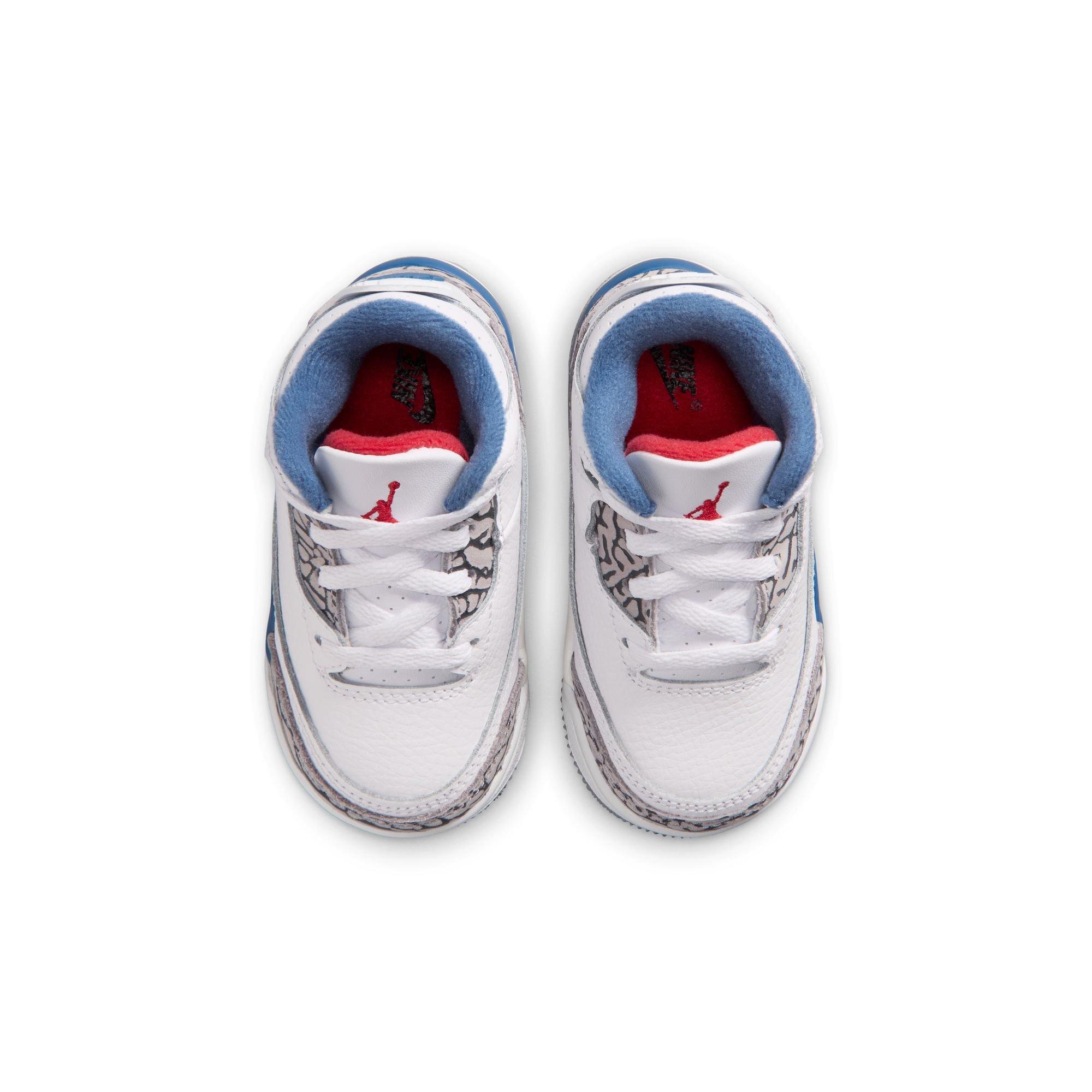 Jordan 3 Retro Toddler Kids' "True Blue" Shoe