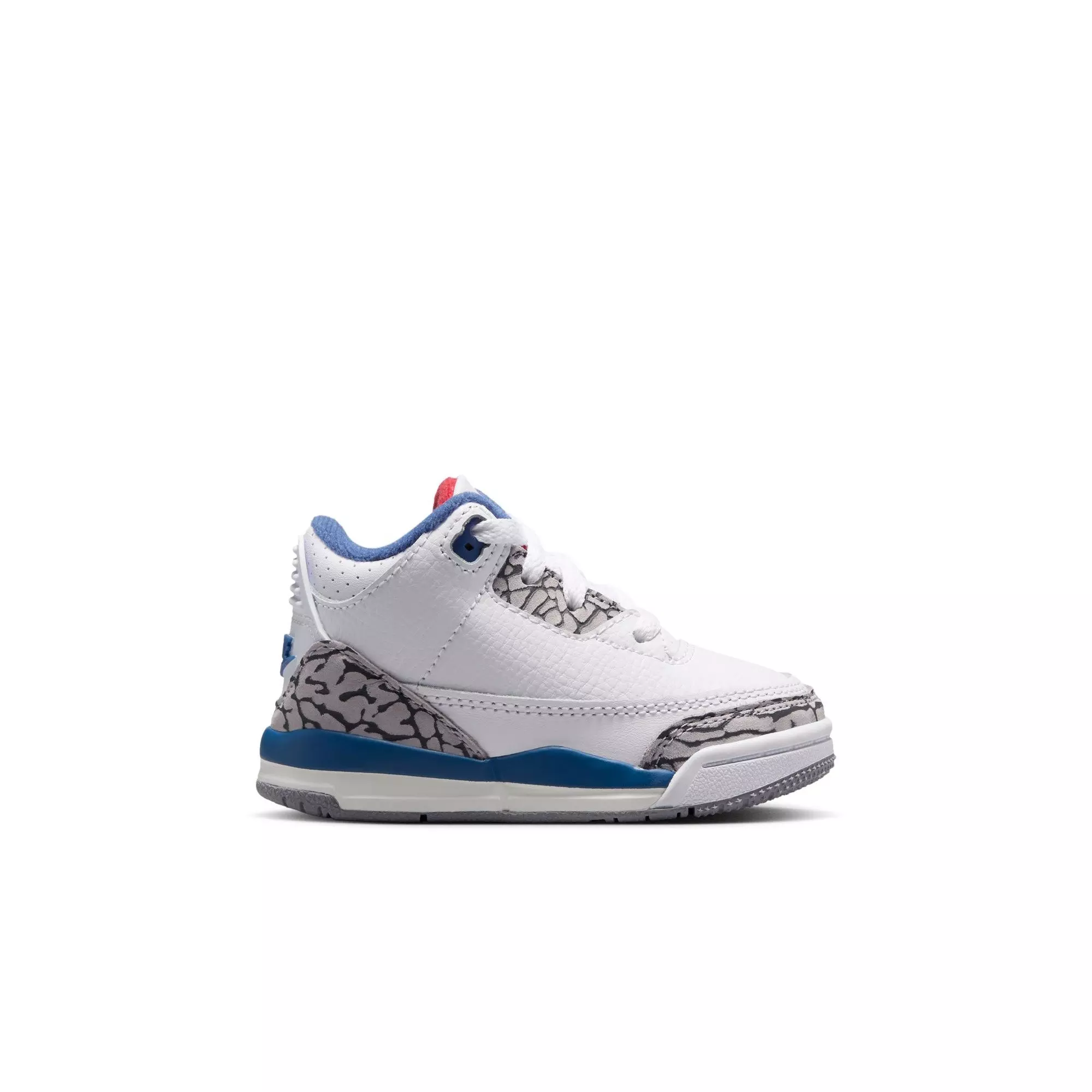 Jordan 3 Retro "True Blue" Toddler Kids' Shoe - WHITE/FIRE RED/TRUE BLUE