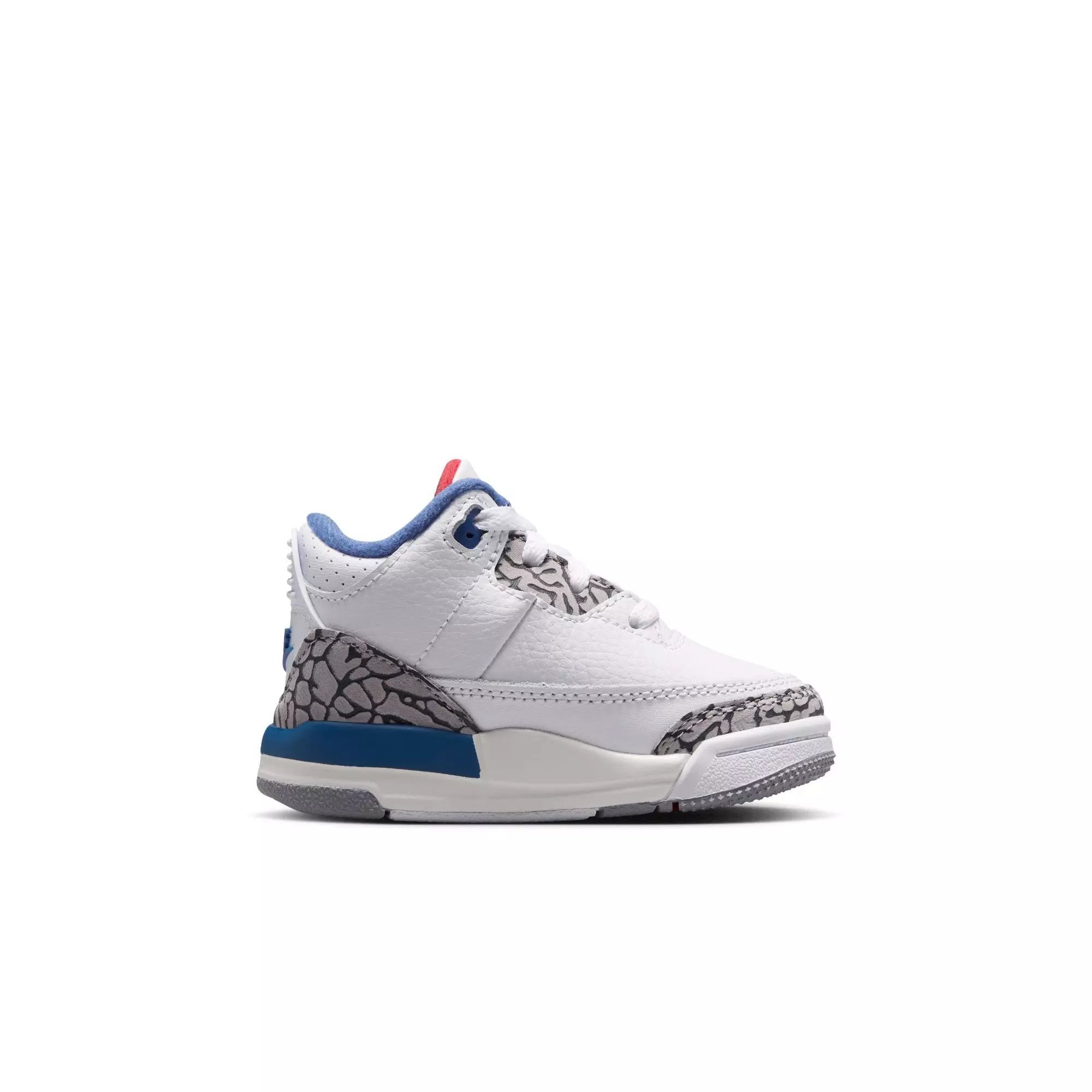 Jordan 3 Retro "True Blue" Toddler Kids' Shoe - WHITE/FIRE RED/TRUE BLUE