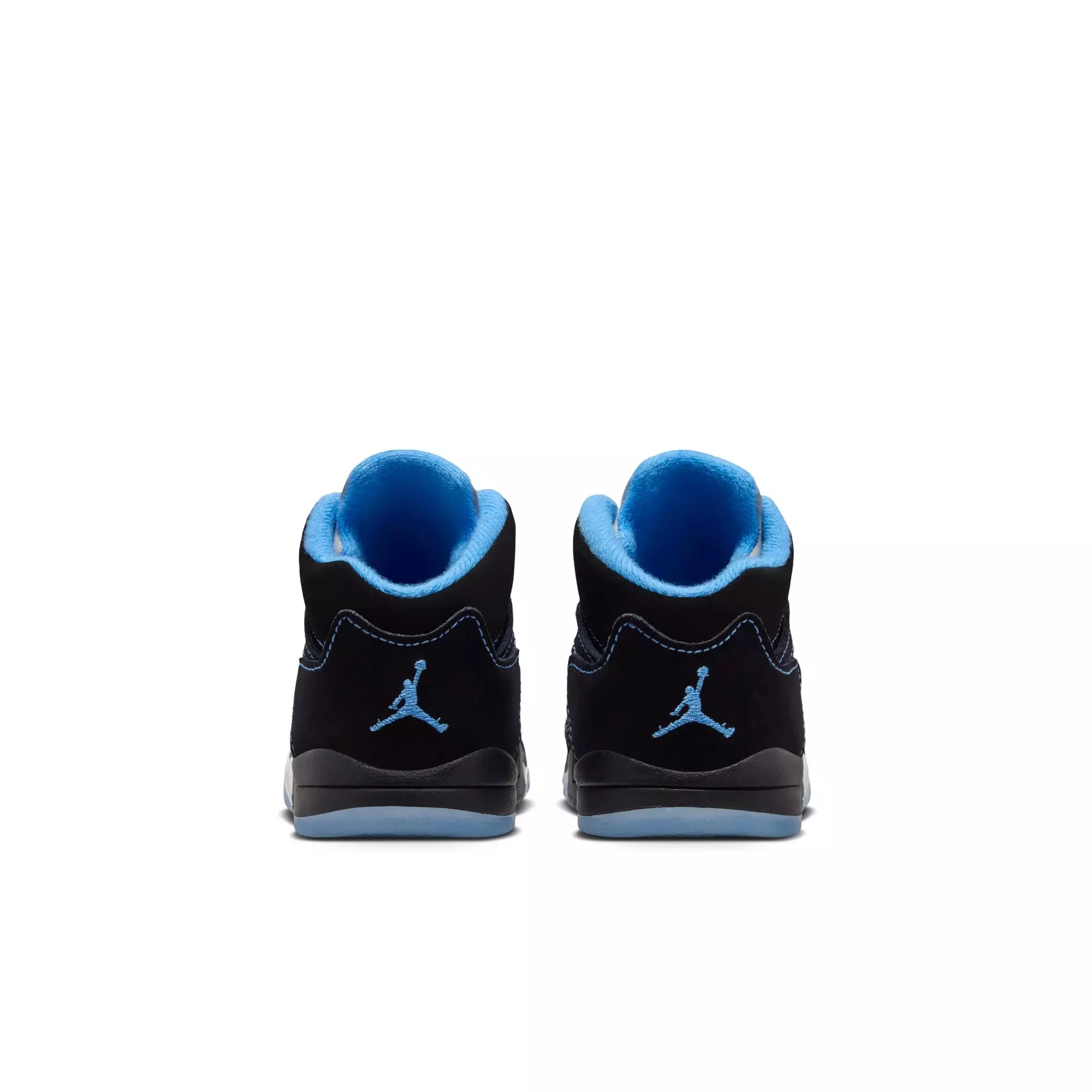 Jordan 5 Retro "Black Carolina" Toddler Kids' Shoe - BLACK/UNIVERSITY BLUE/WHITE