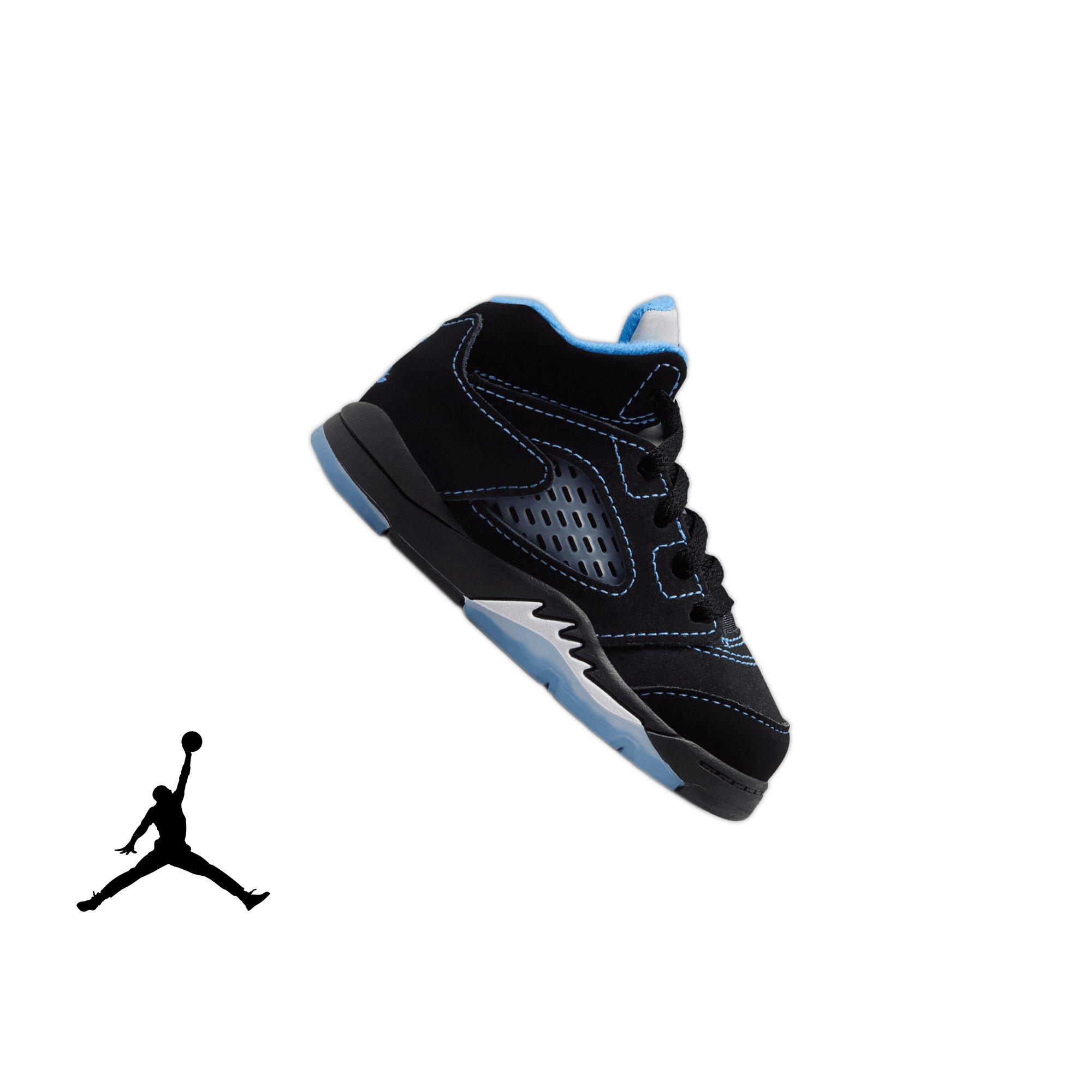 Jordan 5 Retro Toddler Kids' "Black Carolina" Shoe
