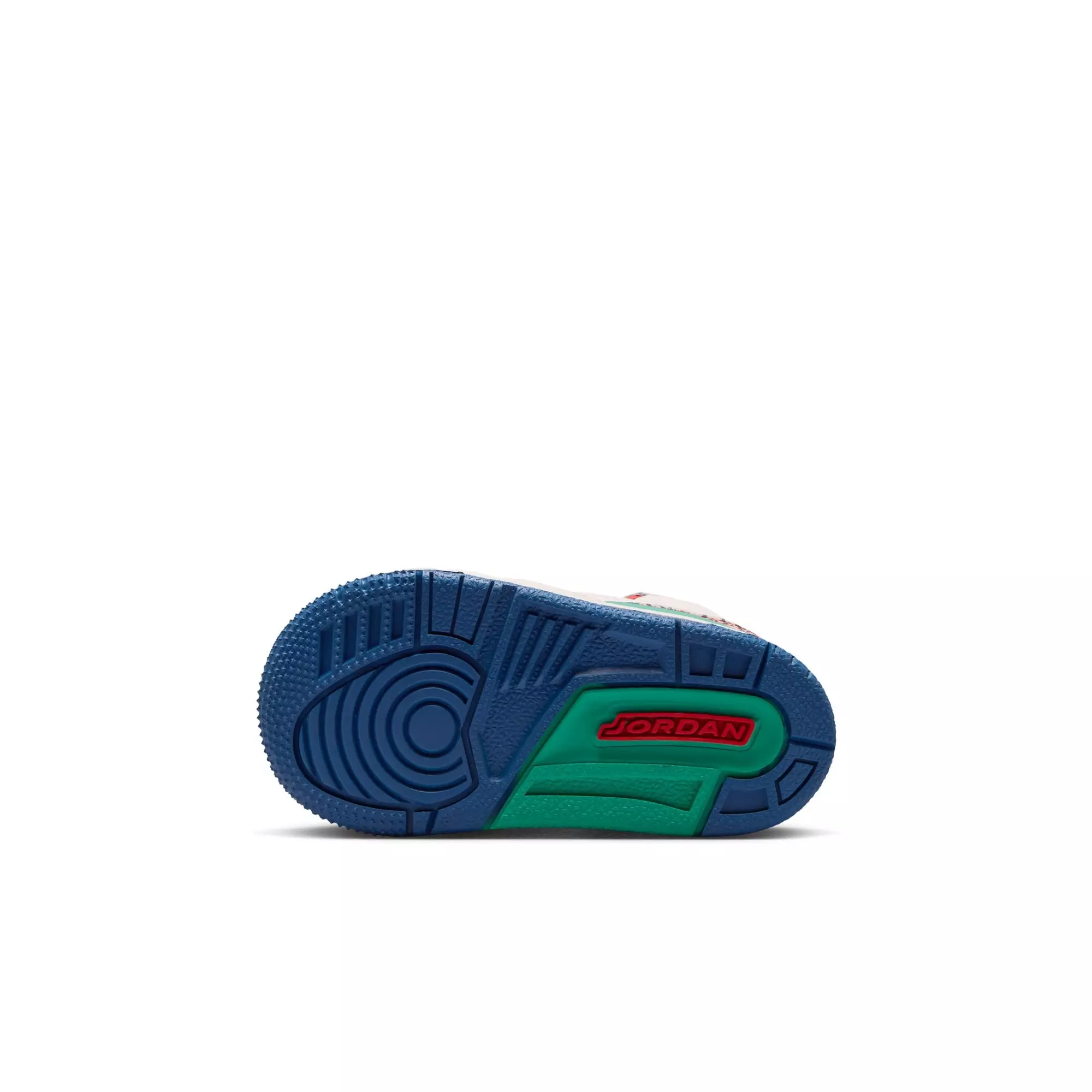 Jordan Retro 3 "Chalk and True Blue" Toddler Kids' Shoe - CHALK/TRACK RED/TRUE BLUE/KINETIC GREEN