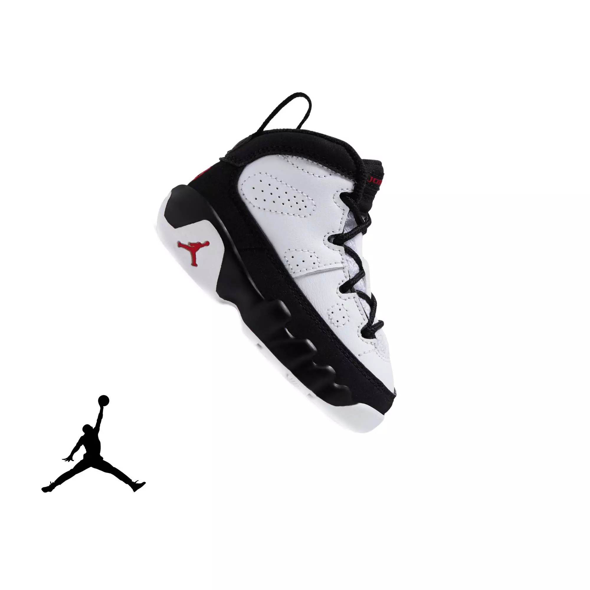 Jordan 9 Retro "Space Jam" Toddler Kids' Shoe - WHITE/TRUE RED/BLACK