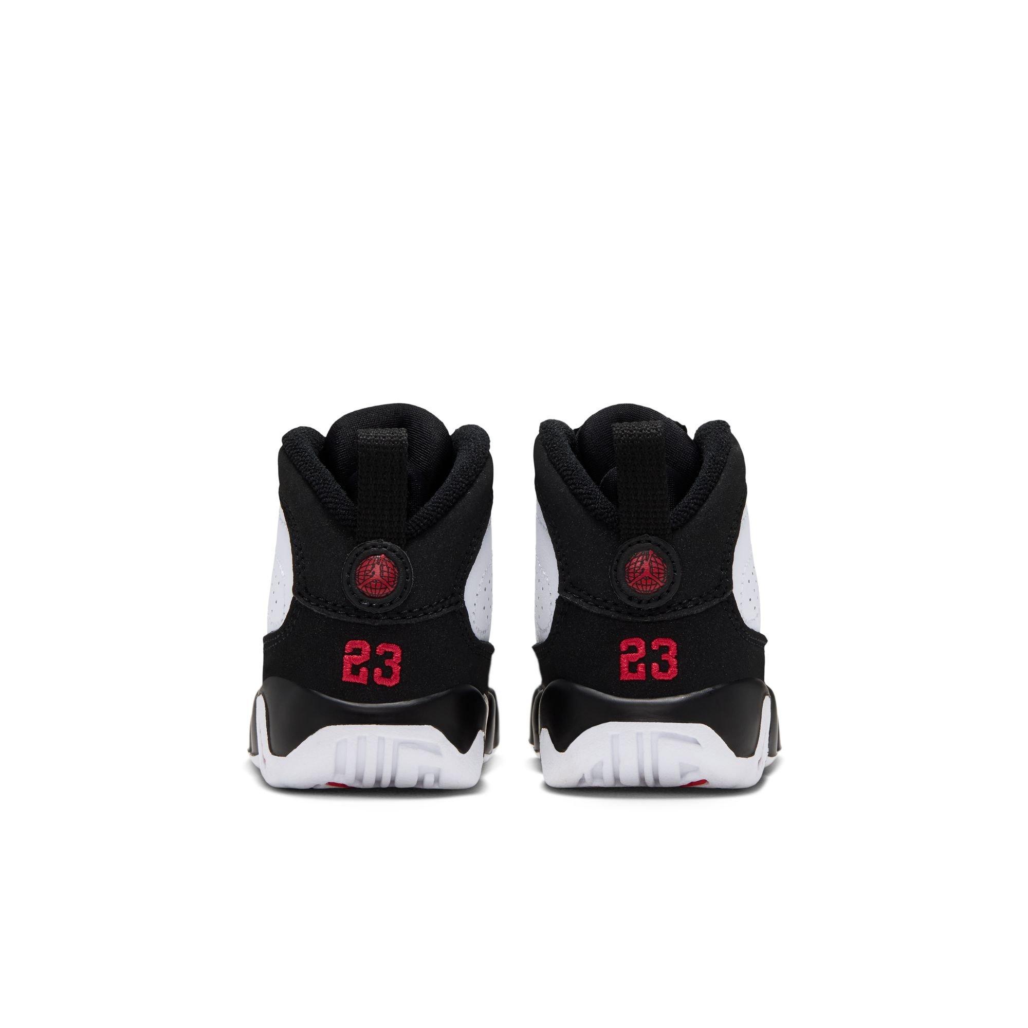 Jordan 9 Retro "Space Jam" Toddler Kids' Shoe - WHITE/TRUE RED/BLACK