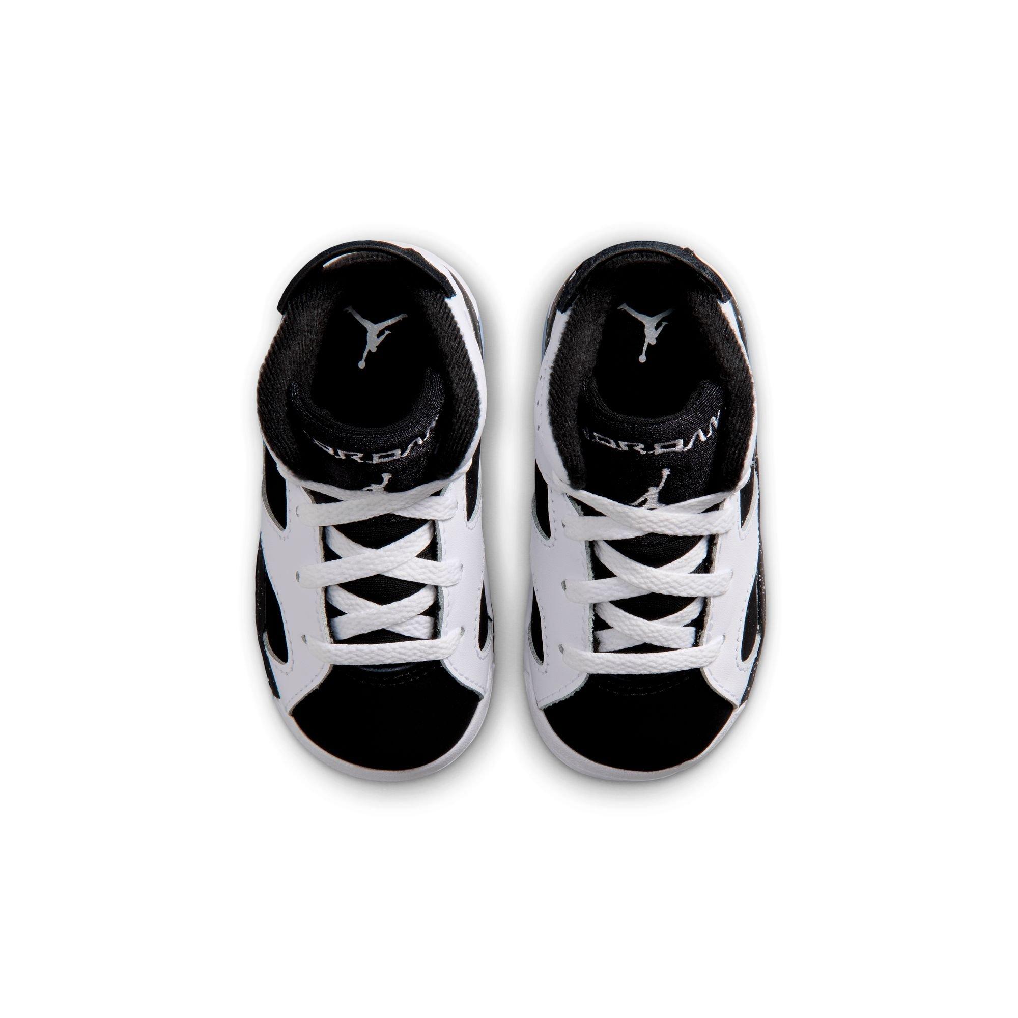 Jordan 6 Retro "Oreo" Toddler Kids' Shoe - WHITE/BLACK