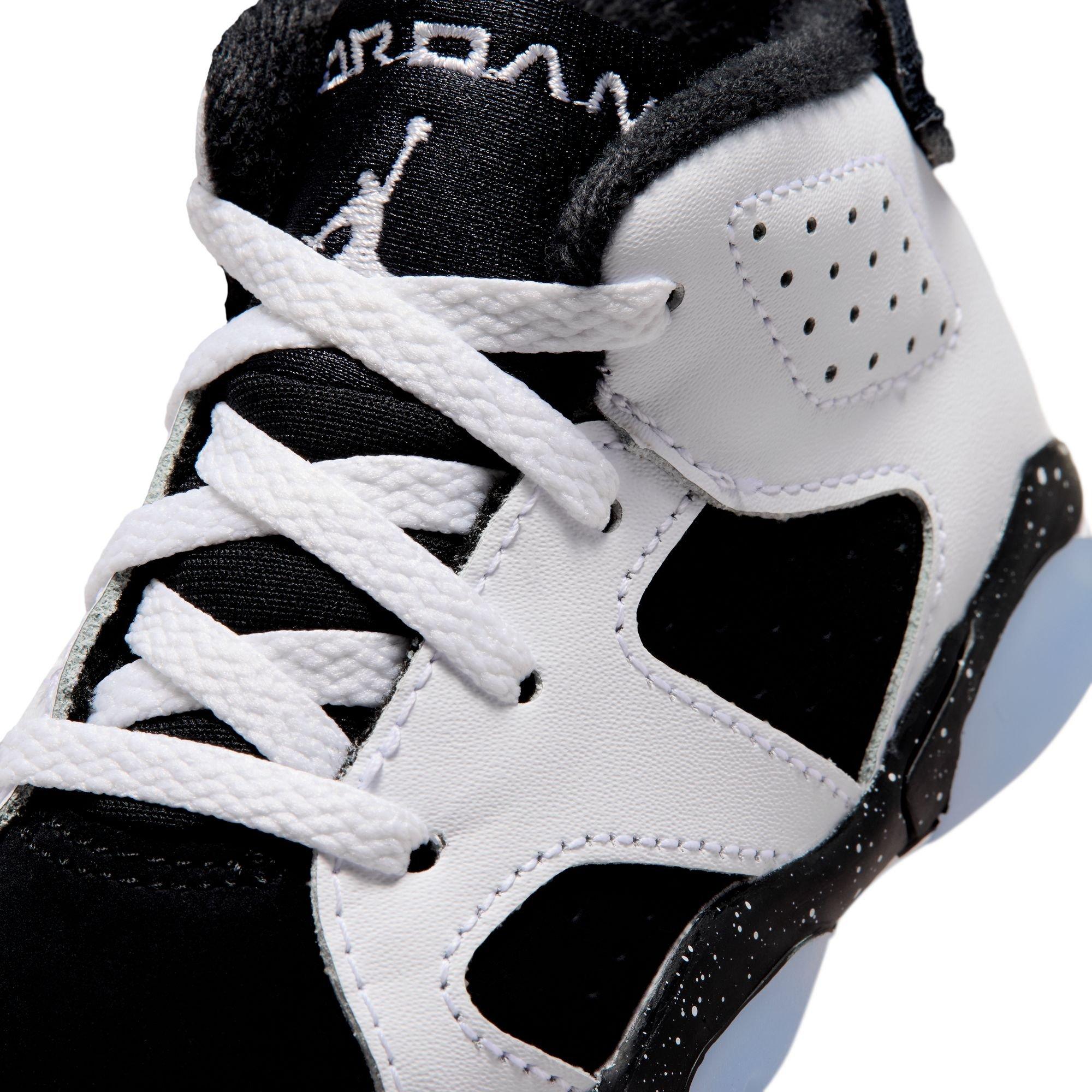 Jordan 6 Retro "Oreo" Toddler Kids' Shoe - WHITE/BLACK