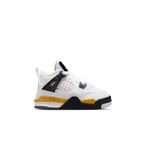 Jordan 4 Retro "Tour Yellow" Toddler Kids' Shoe - WHITE/TOUR YELLOW/DARK BLUE GREY/BLACK