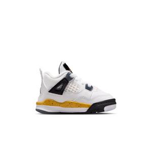 Jordan 4 Retro "Tour Yellow" Toddler Kids' Shoe - WHITE/TOUR YELLOW/DARK BLUE GREY/BLACK