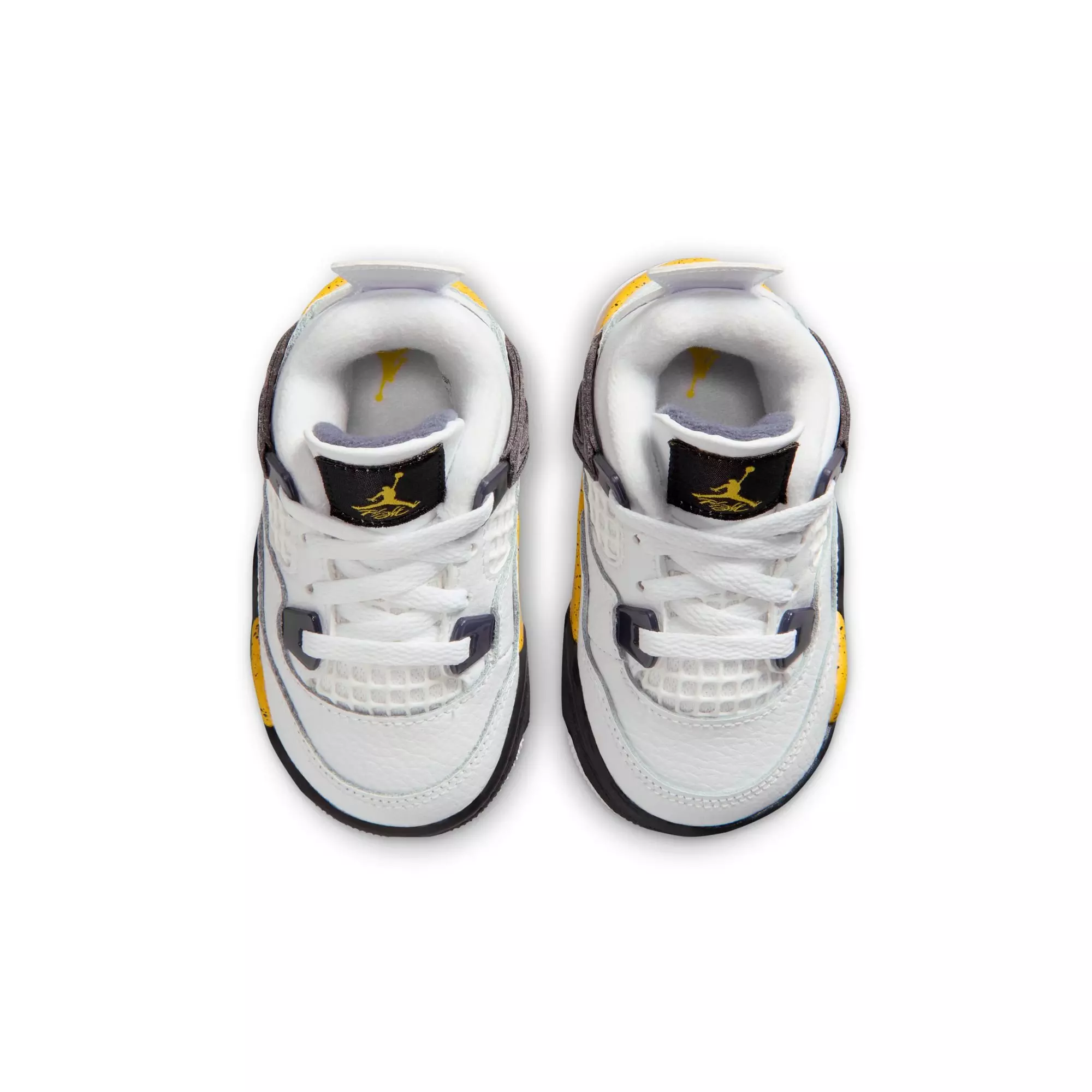 Jordan 4 Retro "Tour Yellow" Toddler Kids' Shoe - WHITE/TOUR YELLOW/DARK BLUE GREY/BLACK