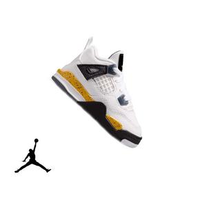 Jordan 4 Retro "Tour Yellow" Toddler Kids' Shoe - WHITE/TOUR YELLOW/DARK BLUE GREY/BLACK