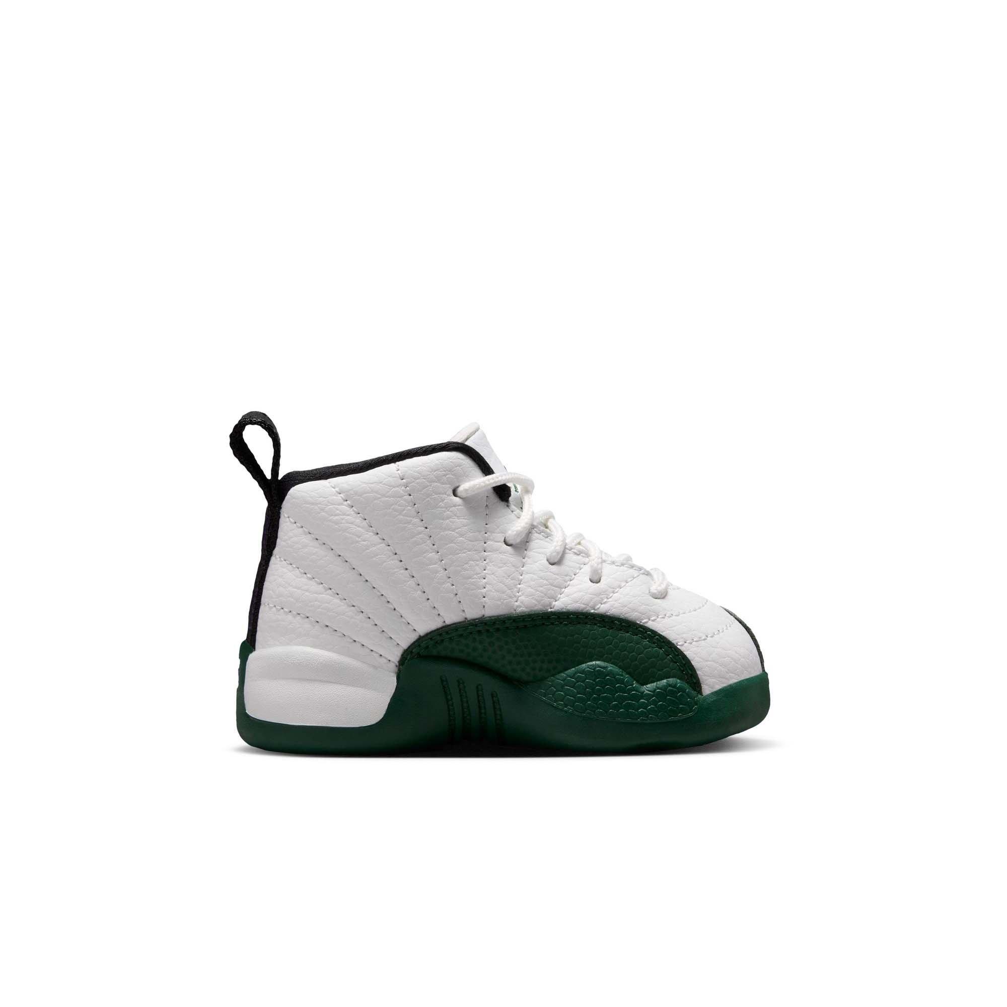 Jordan 12 Retro "Idols Become Rivals" Toddler Kids' Shoe - SUMMIT WHITE/GORGE GREEN/FIERCE PURPLE