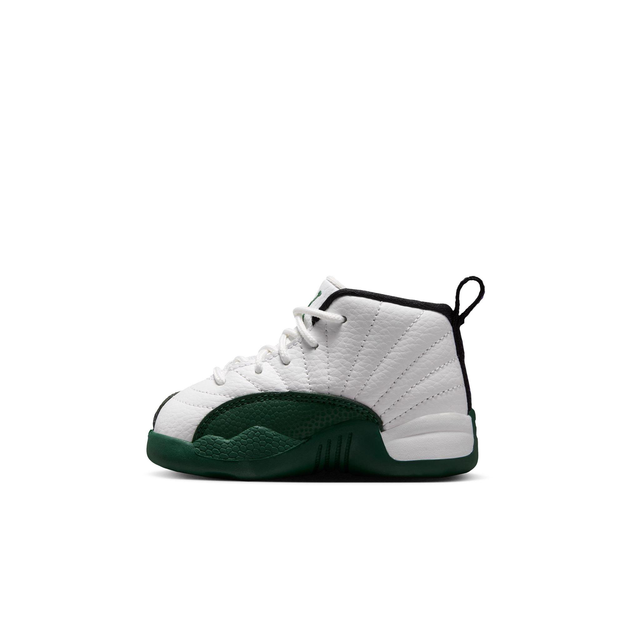 Jordan 12 Retro "Idols Become Rivals" Toddler Kids' Shoe - SUMMIT WHITE/GORGE GREEN/FIERCE PURPLE