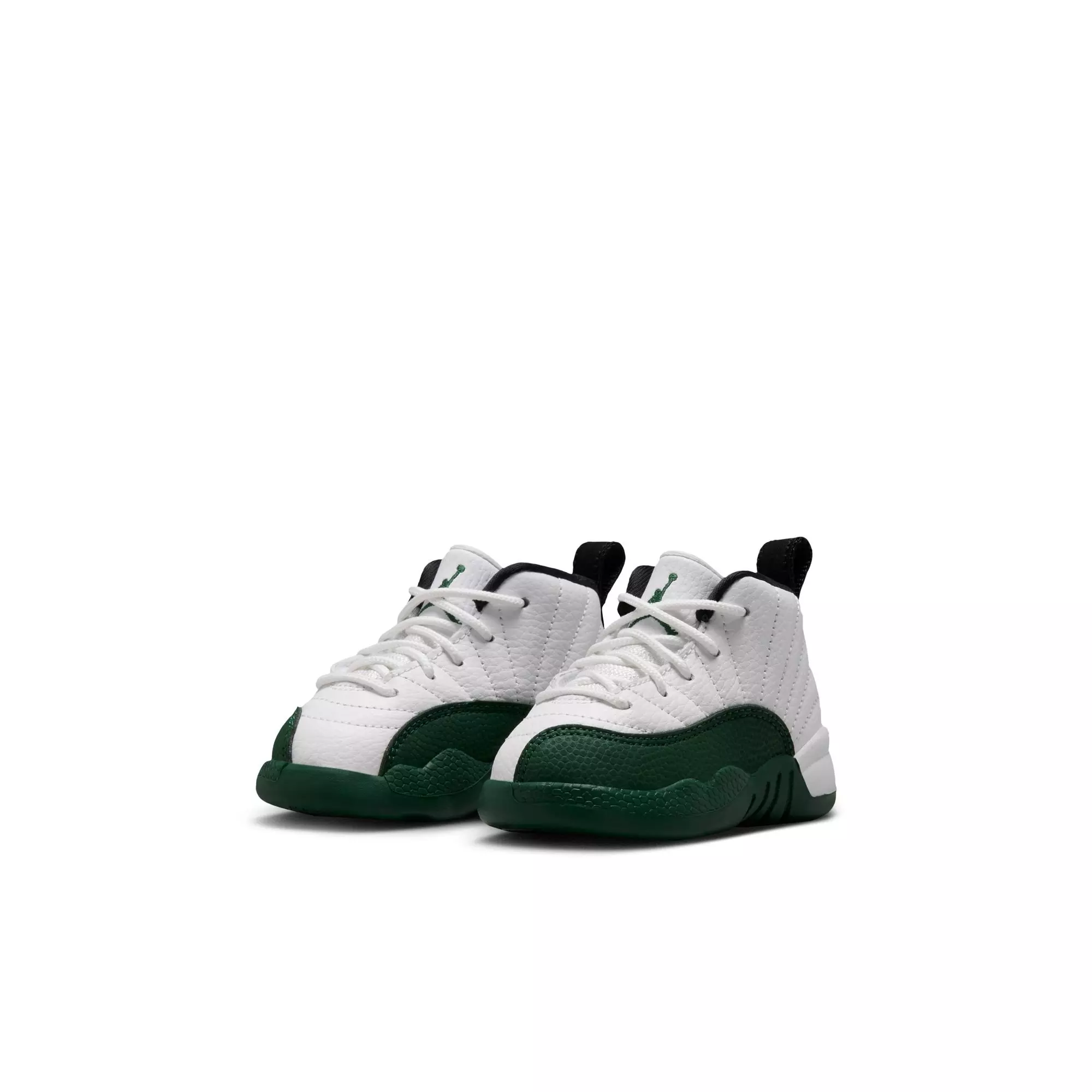 Jordan 12 Retro "Idols Become Rivals" Toddler Kids' Shoe - SUMMIT WHITE/GORGE GREEN/FIERCE PURPLE