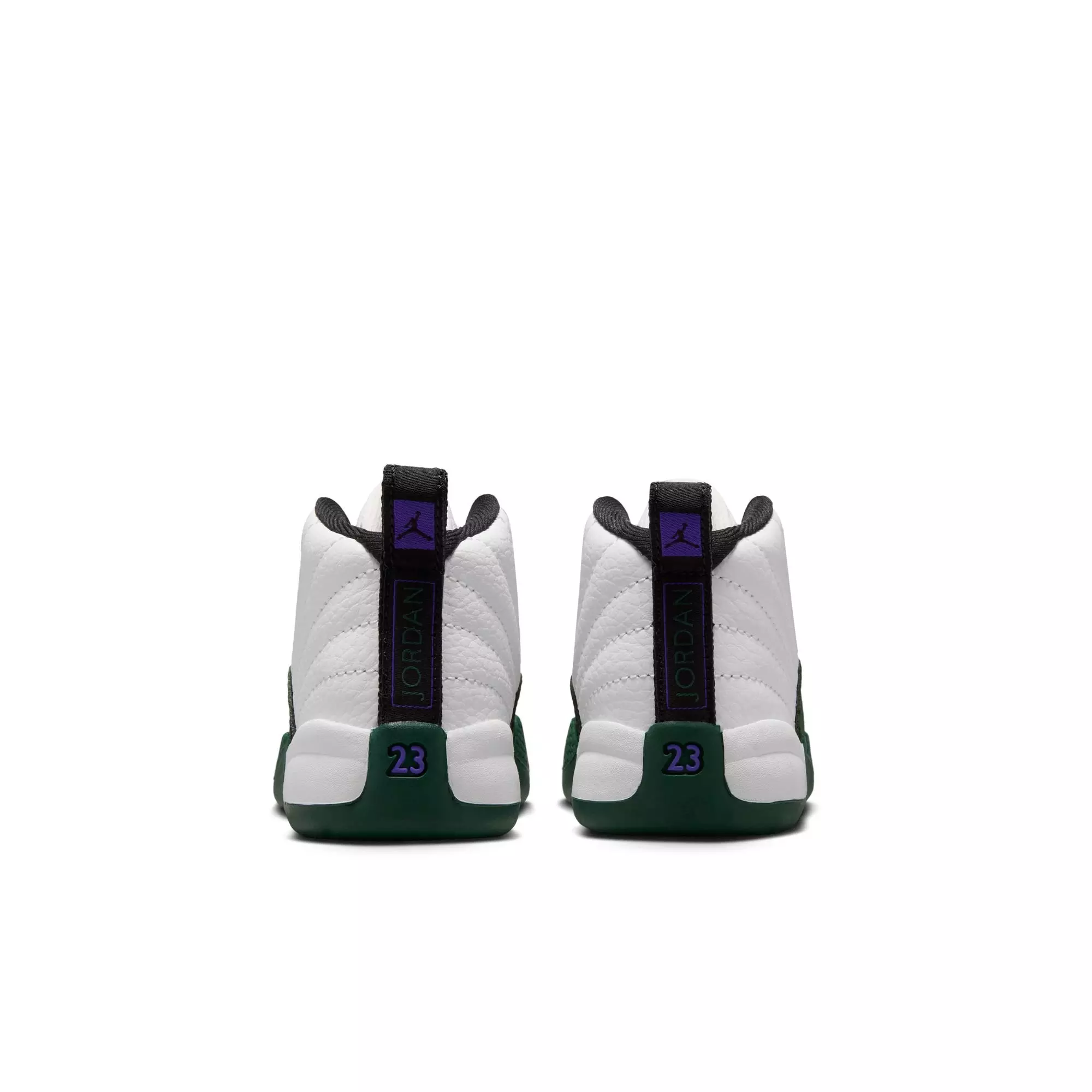 Jordan 12 Retro "Idols Become Rivals" Toddler Kids' Shoe - SUMMIT WHITE/GORGE GREEN/FIERCE PURPLE