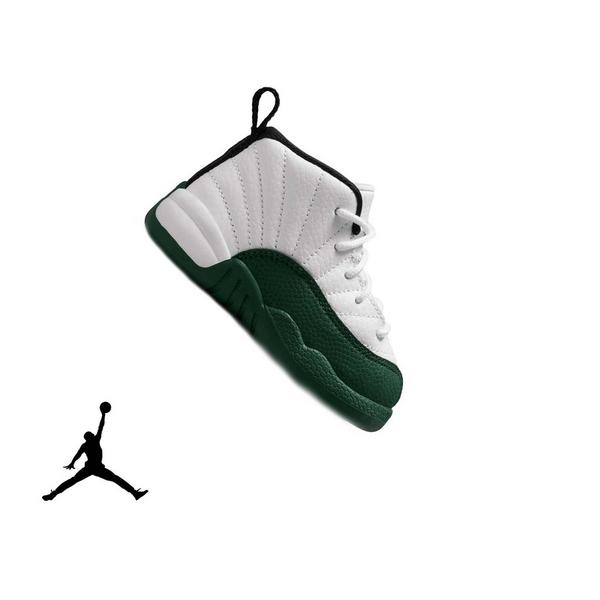 Jordan 12 Retro "Idols Become Rivals" Toddler Kids' Shoe - SUMMIT WHITE/GORGE GREEN/FIERCE PURPLE