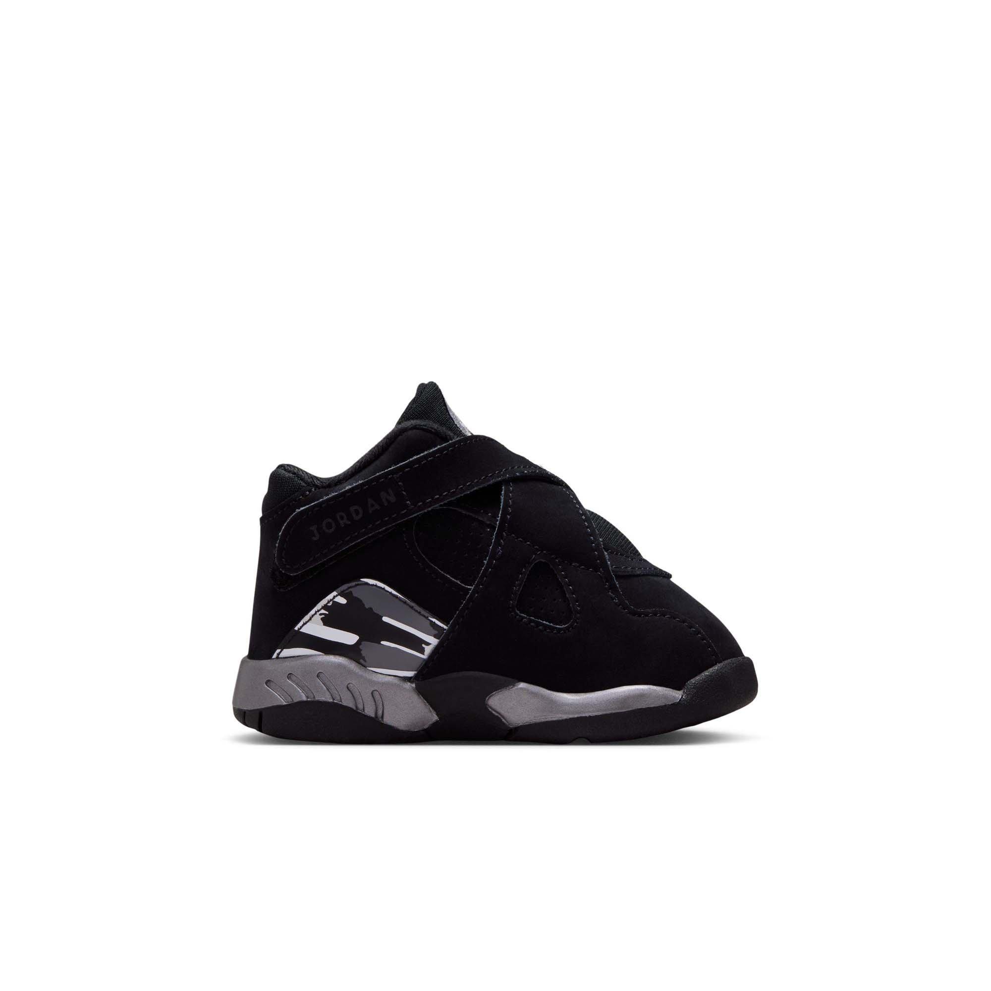 Jordan 8 Retro "Chrome" Toddler Kids' Shoe - BLACK/WHITE/LT GRAPHITE