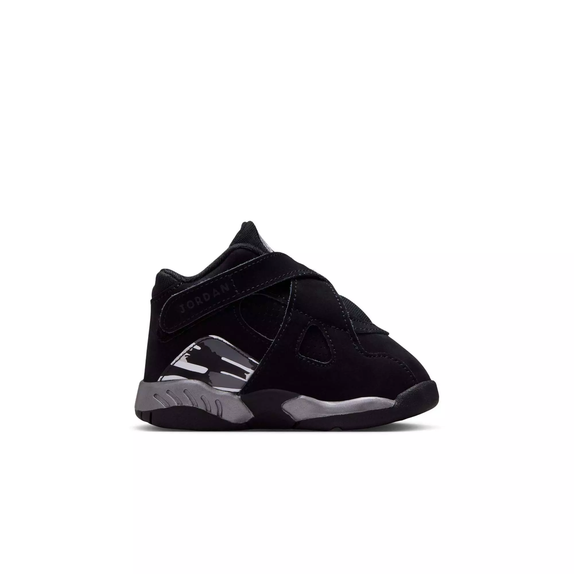 Jordan 8 Retro "Chrome" Toddler Kids' Shoe - BLACK/WHITE/LT GRAPHITE