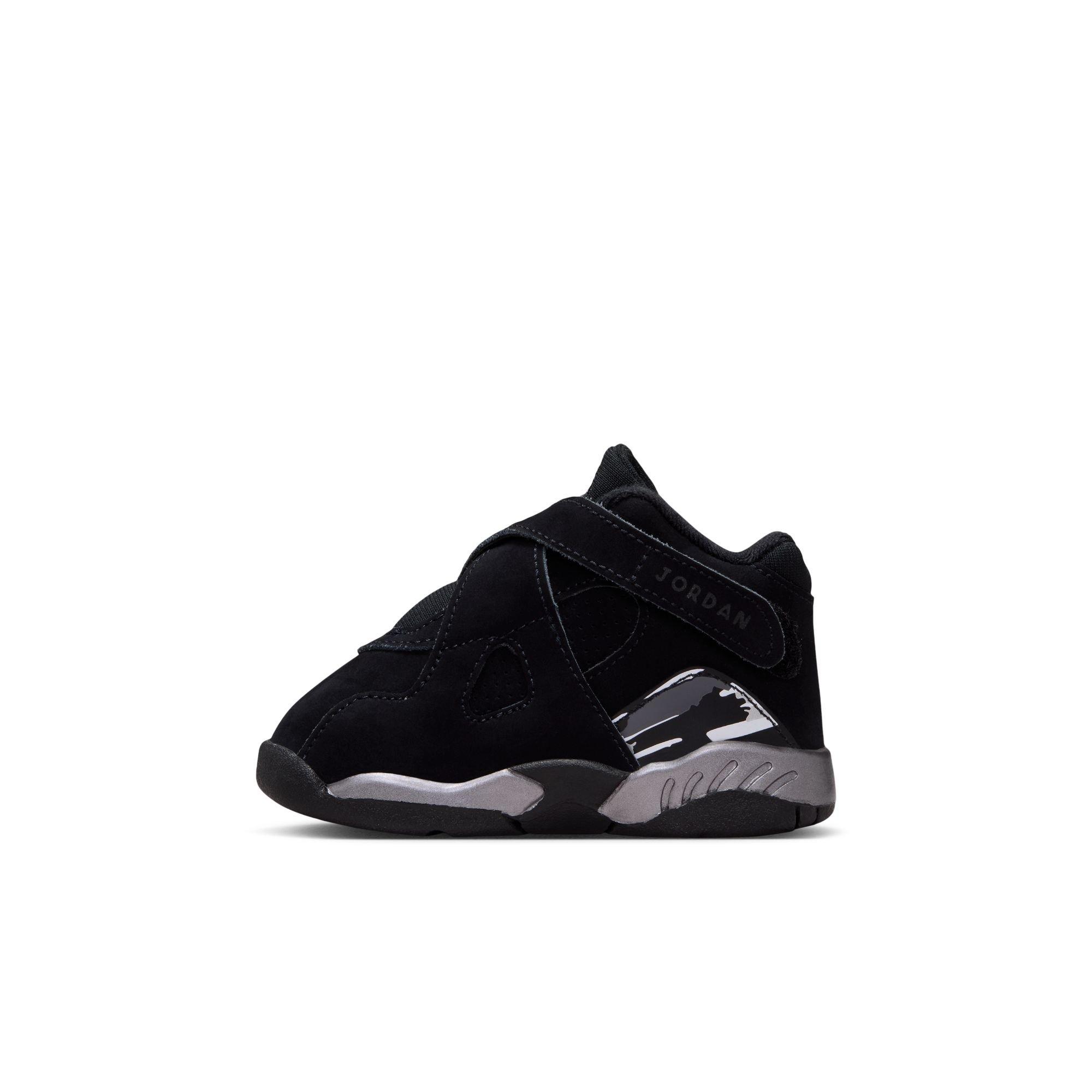 Jordan 8 Retro "Chrome" Toddler Kids' Shoe - BLACK/WHITE/LT GRAPHITE